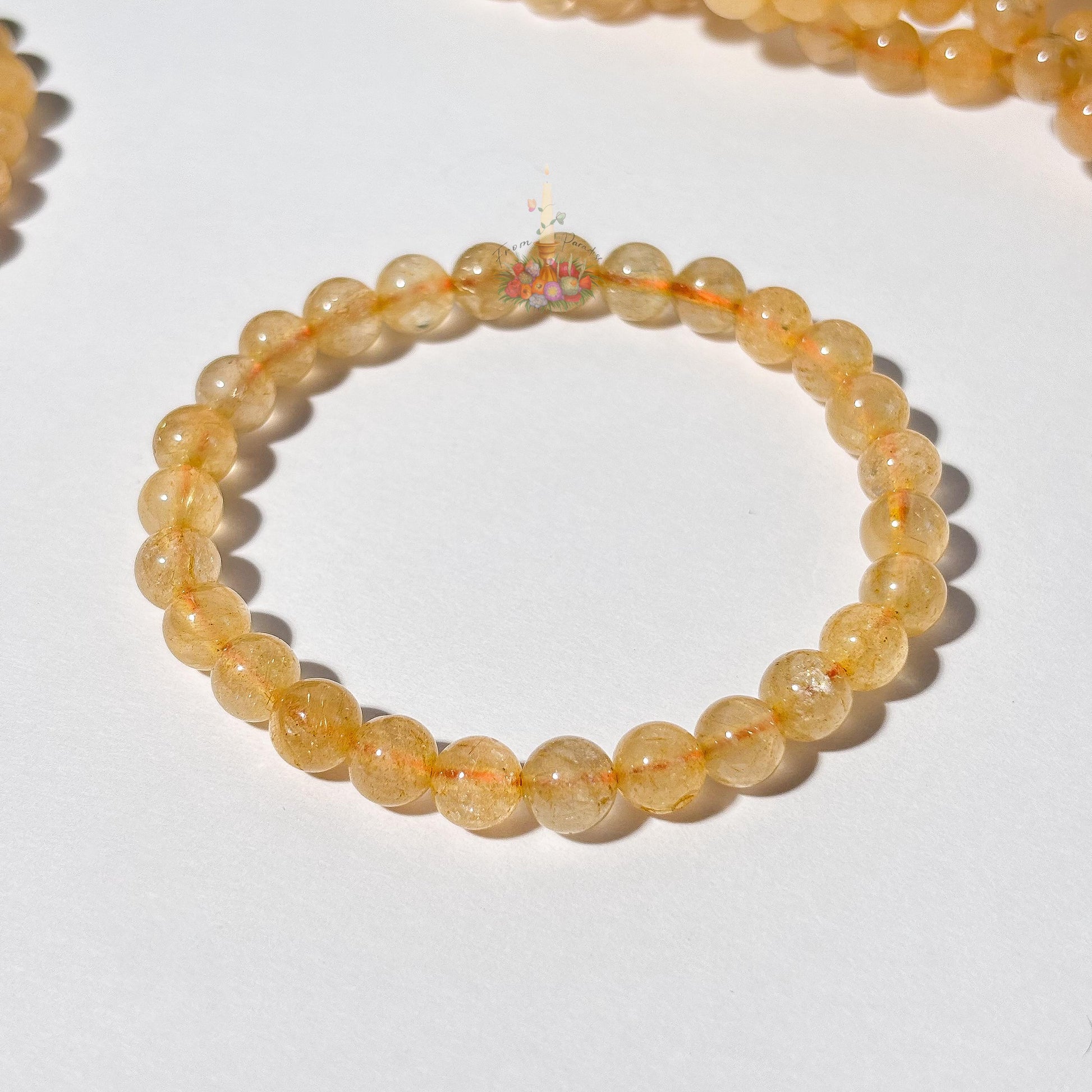 Gold Rutile Bracelet | Golden Rutilated Quartz