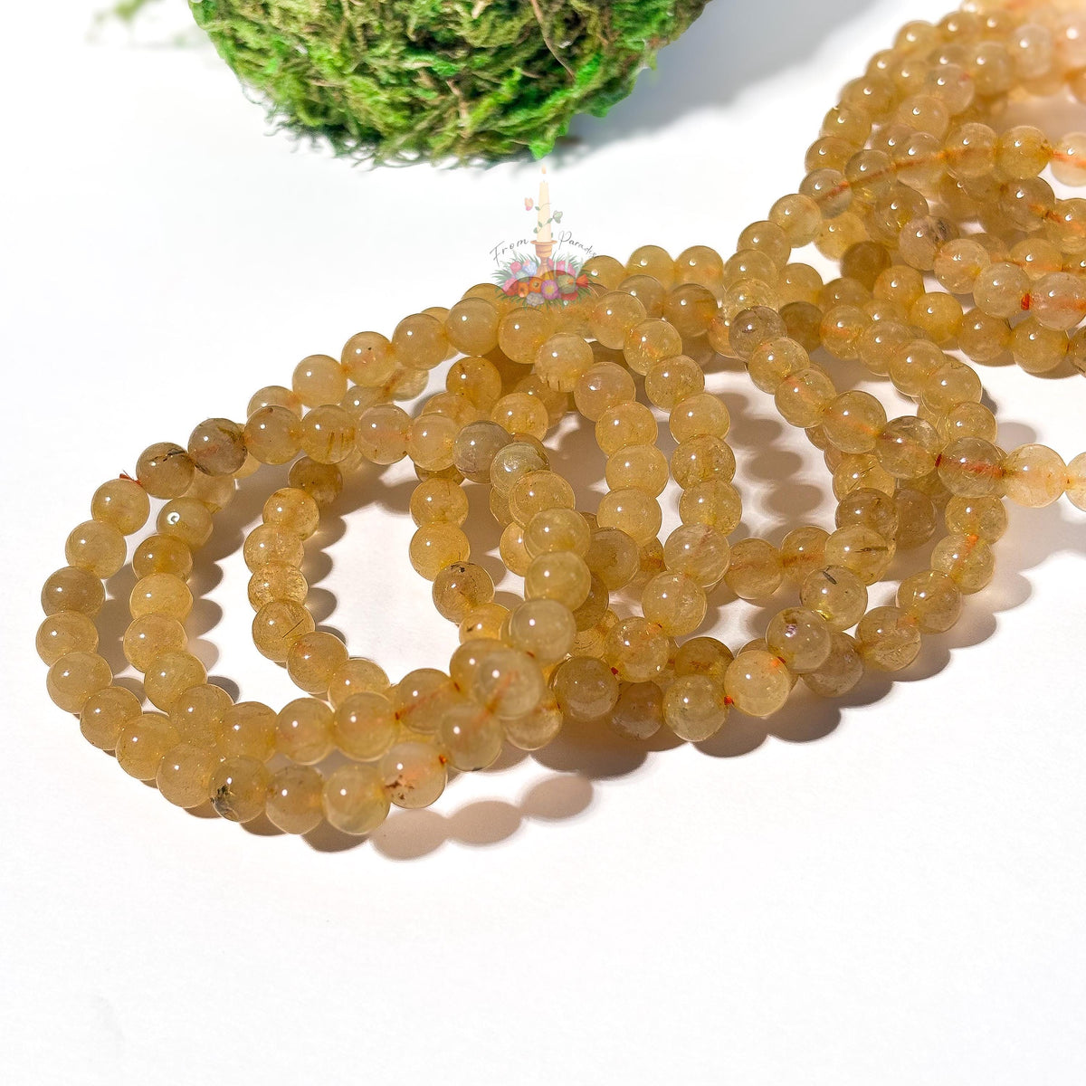Gold Rutile Bracelet | Golden Rutilated Quartz