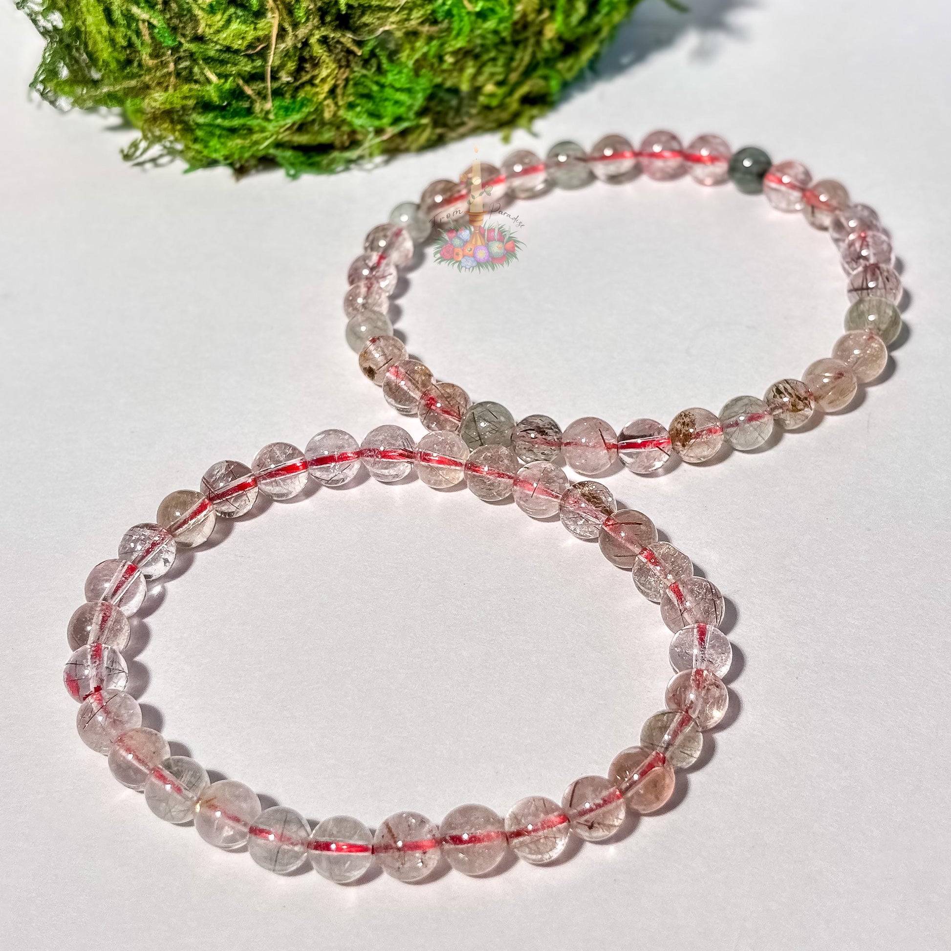 Mixed Rutile Bracelet: Energy for Power and Transformation | Crystal Jewelry
