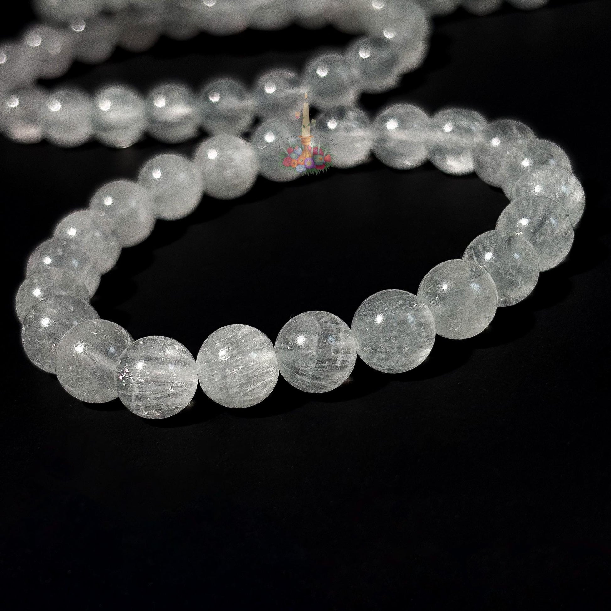 Colorless Fluorite Bracelet: Stone for Clear Vision and Higher Awareness | Uncommon Color | Crystal Jewelry