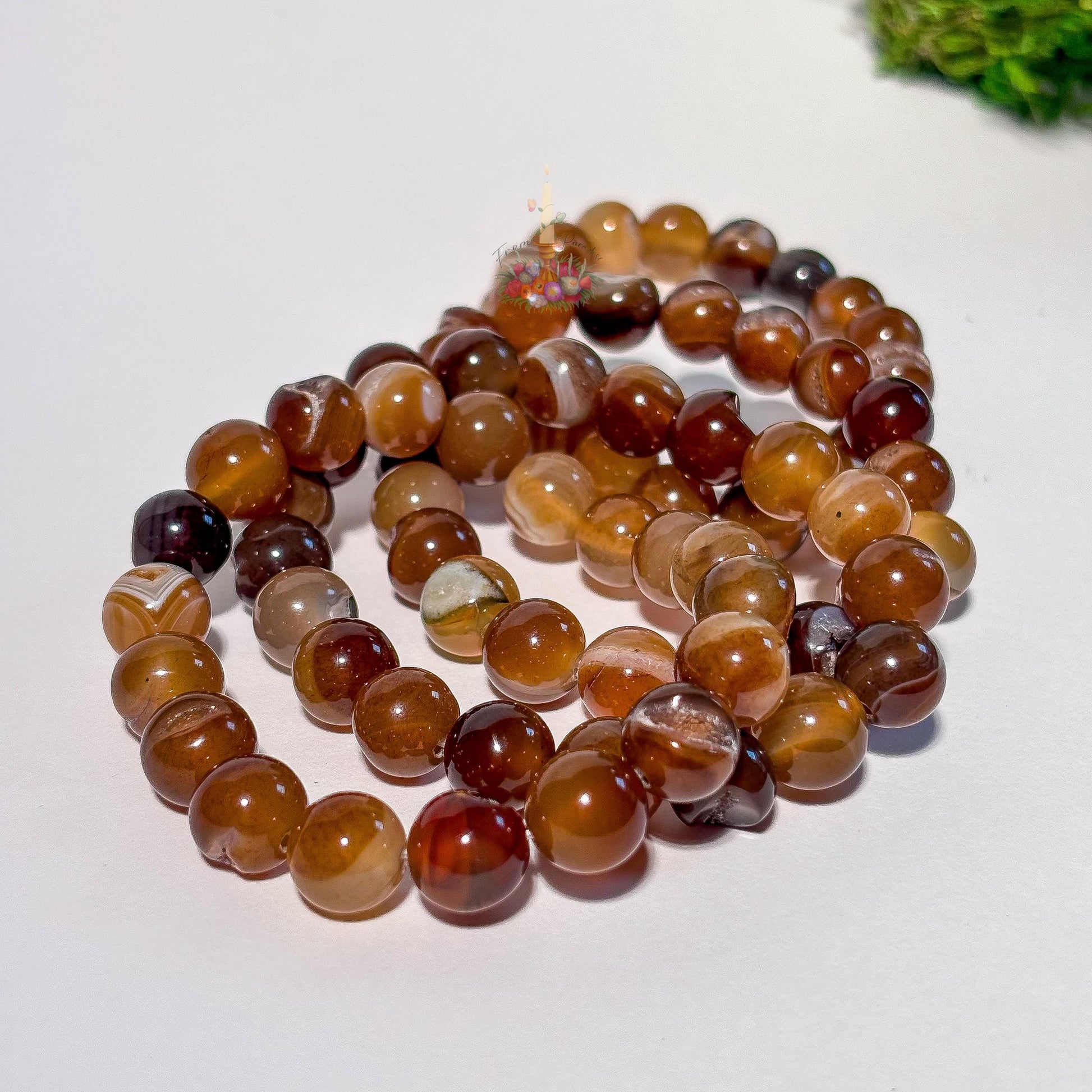 Geode Agate Bracelet: Stone for Hidden Potential and Strength | Crystal Jewelry | Brown Banded Druzy Agate