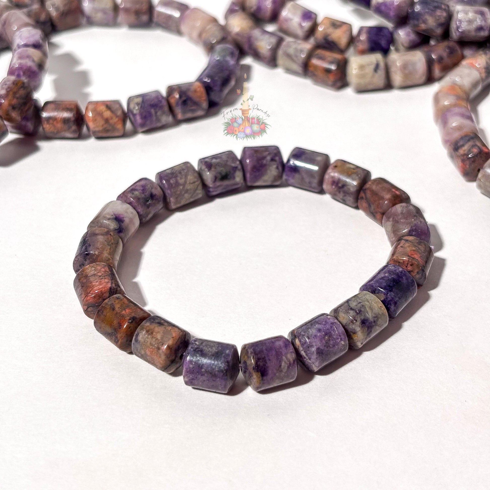 Opalized Fluorite Bracelet: Stone for Focus and Renewal | Crystal Jewelry | Uncommon