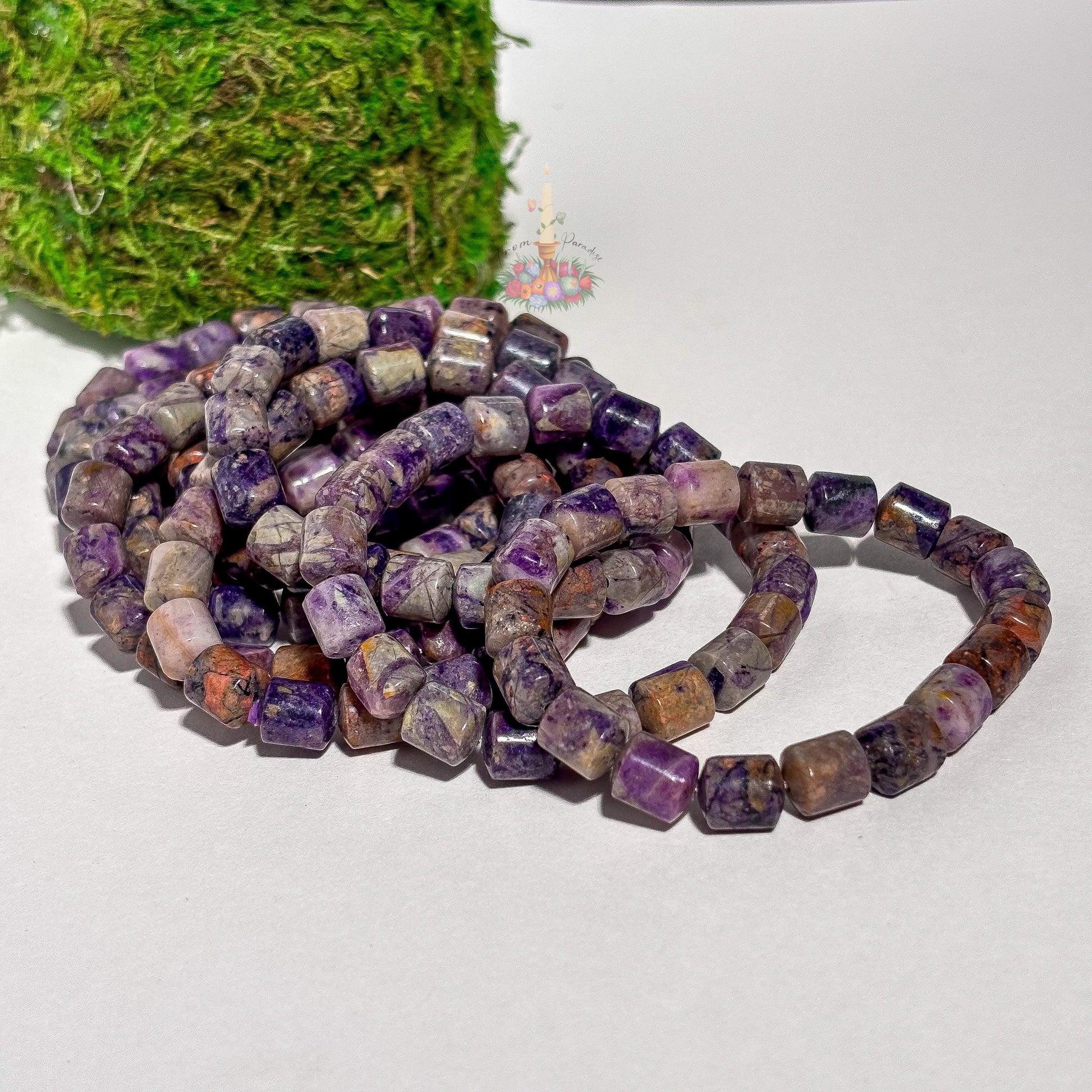 Opalized Fluorite Bracelet: Stone for Focus and Renewal | Crystal Jewelry | Uncommon