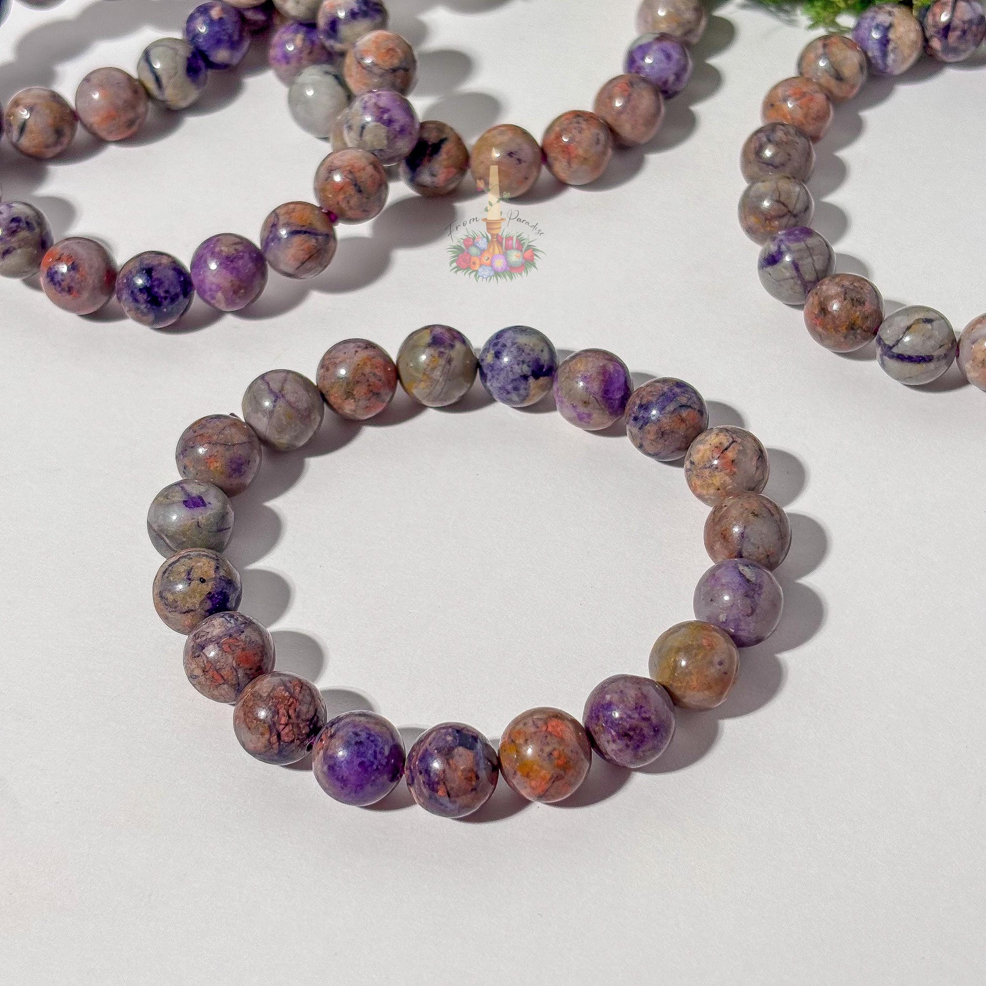 Fluorite Bracelet | Opalized Fluorite | Rare Variety | Handmade Gemstone Jewelry for Clarity and Balance