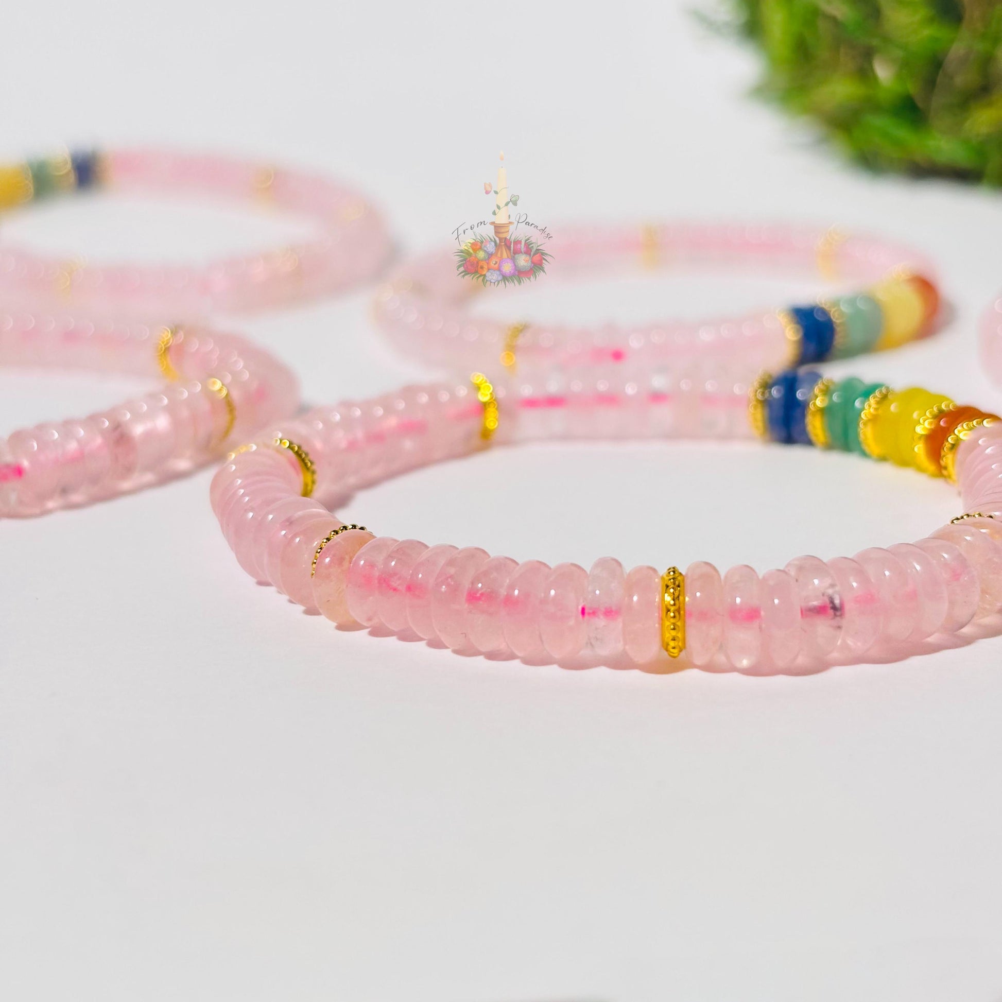 Rose Quartz Artisan Bracelet: Stone for Love and Luck | Crystal Jewelry