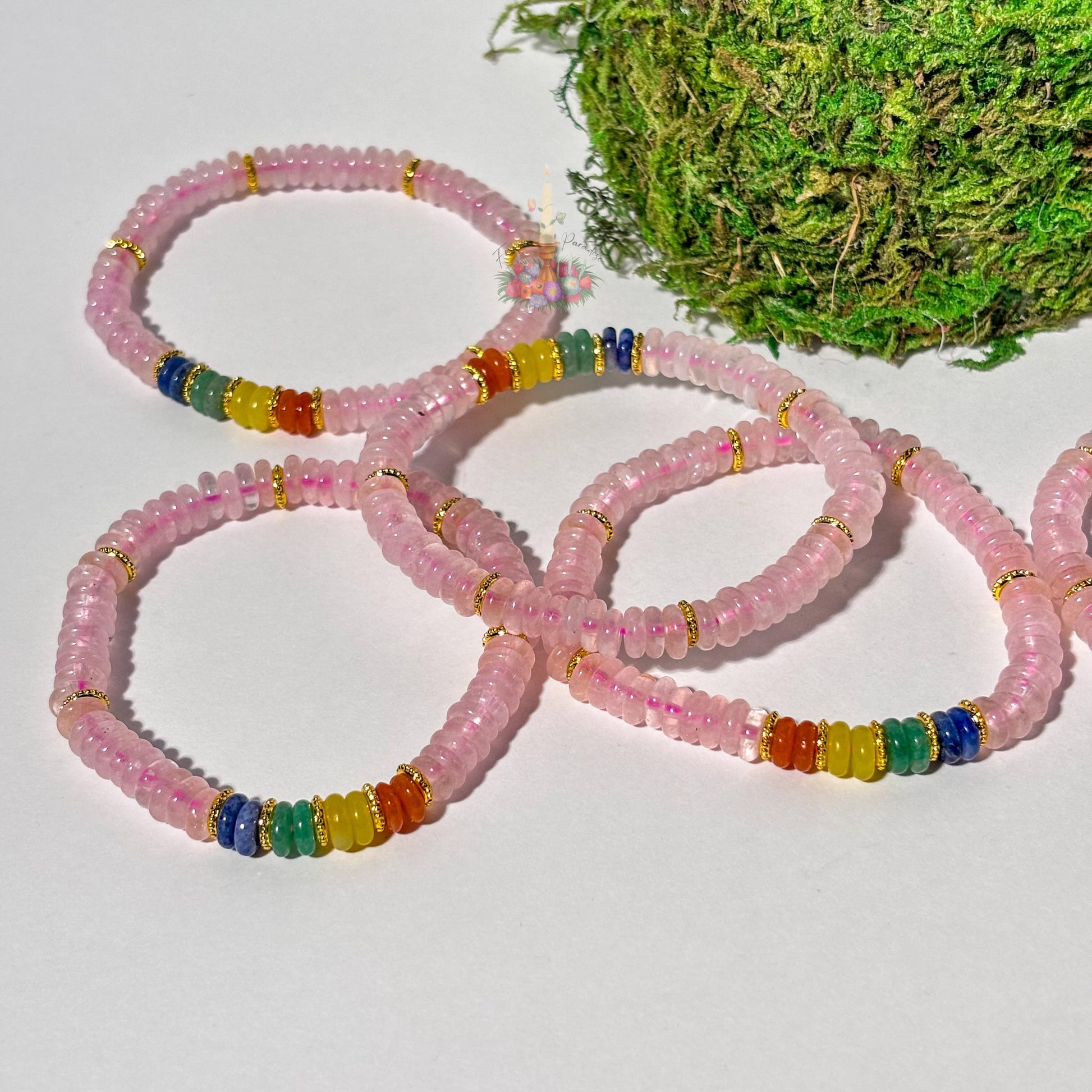 Rose Quartz Artisan Bracelet: Stone for Love and Luck | Crystal Jewelry