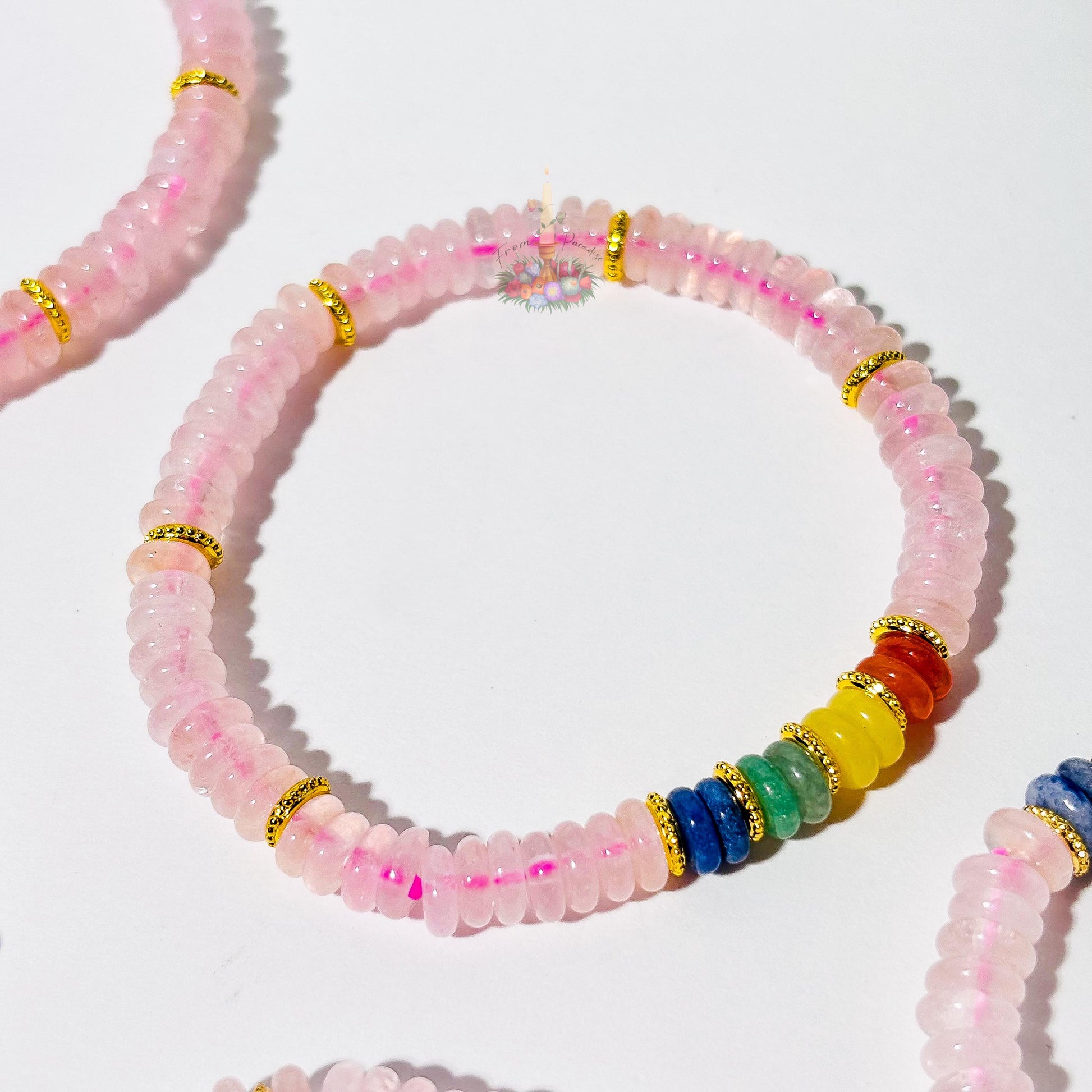 Rose Quartz Artisan Bracelet: Stone for Love and Luck | Crystal Jewelry