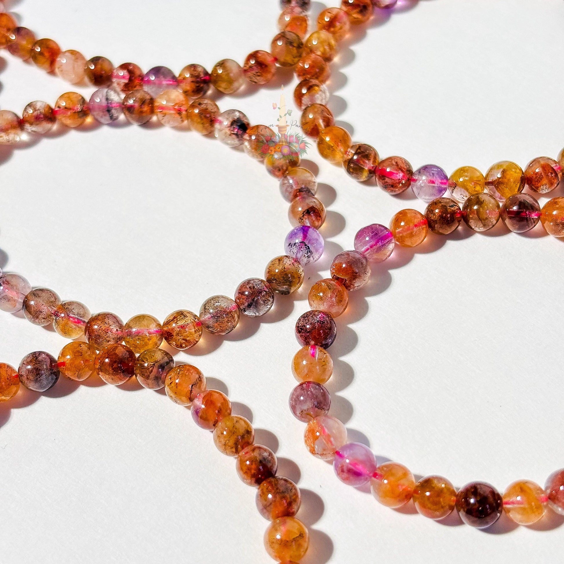 Auralite Bracelet | Auralite 23 Crystal Bracelet | Amethyst Based Crystal Beaded Bracelet | Stone for Spiritual Growth and Intuition