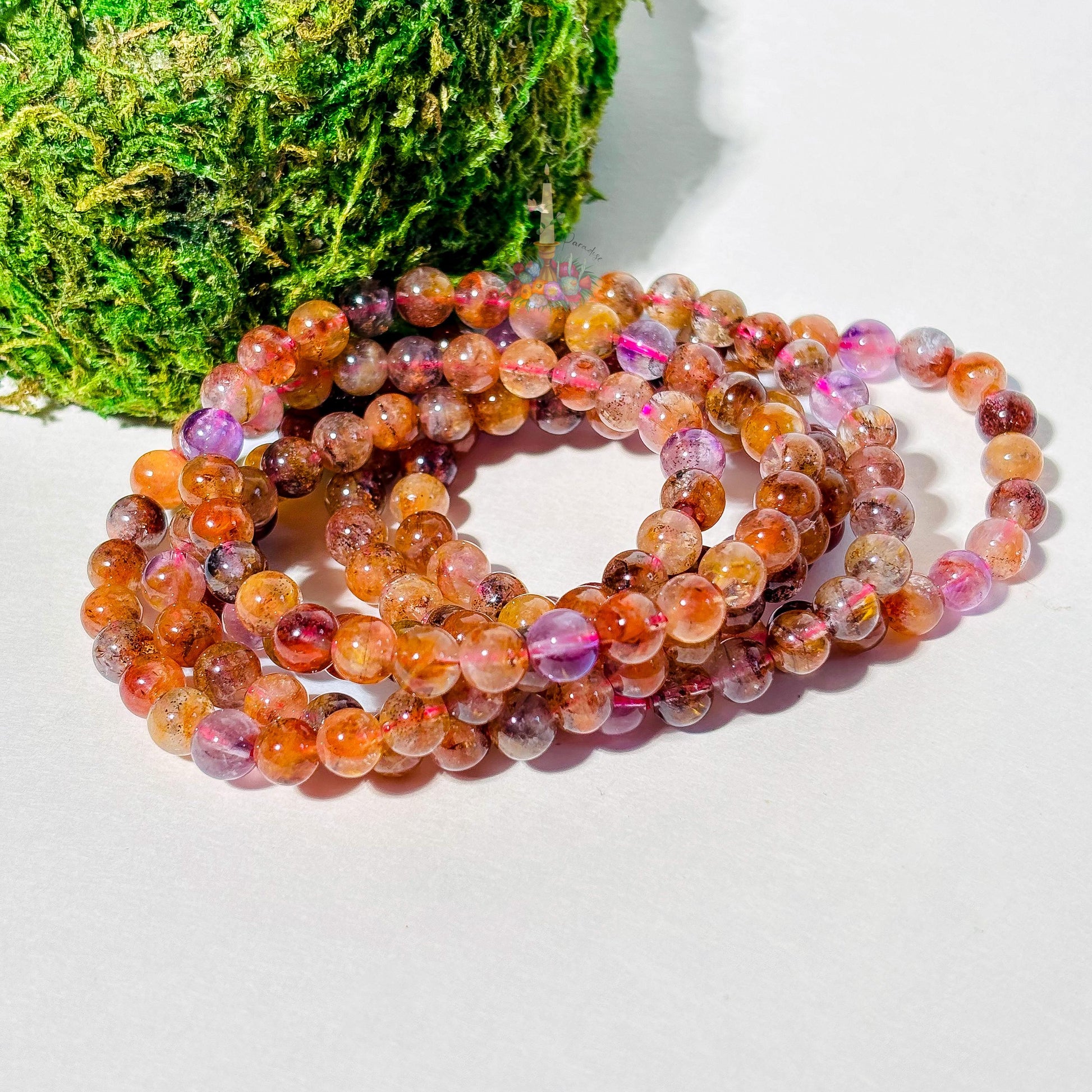 Auralite Bracelet | Auralite 23 Crystal Bracelet | Amethyst Based Crystal Beaded Bracelet | Stone for Spiritual Growth and Intuition