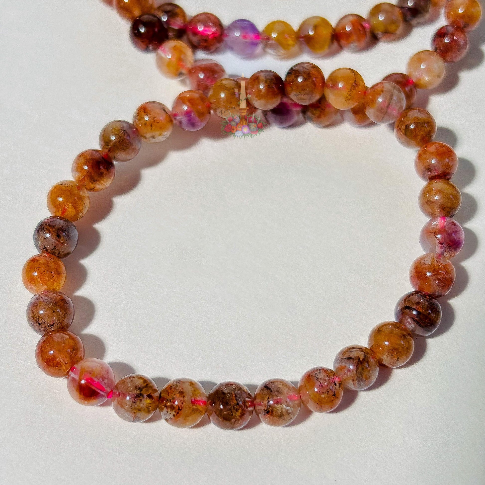 Auralite Bracelet | Auralite 23 Crystal Bracelet | Amethyst Based Crystal Beaded Bracelet | Stone for Spiritual Growth and Intuition