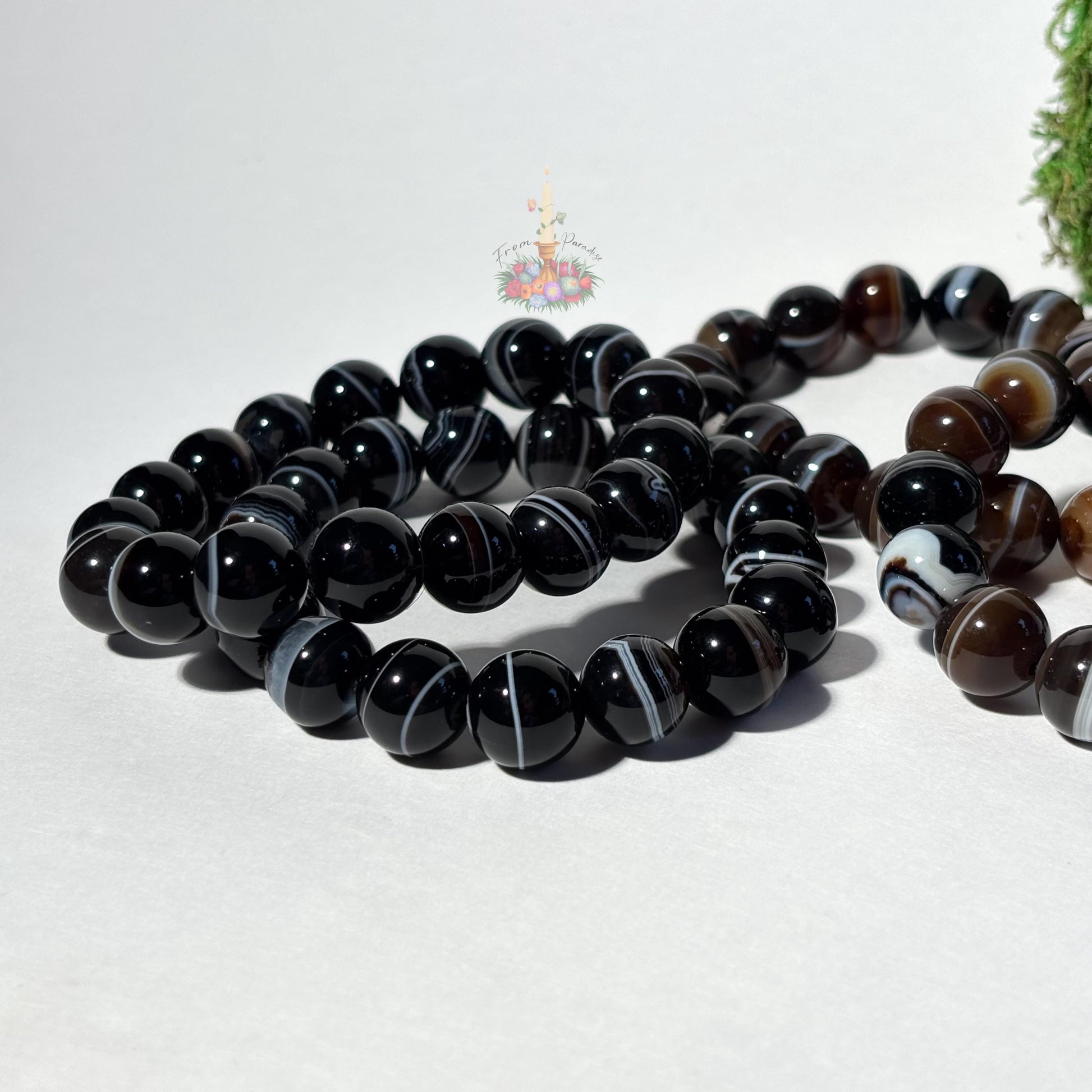 Botswana Agate Bracelet | Banded Agate Crystal Bracelet | Stone for Emotional Stability & Resilience | Gemstone Bracelet Jewelry