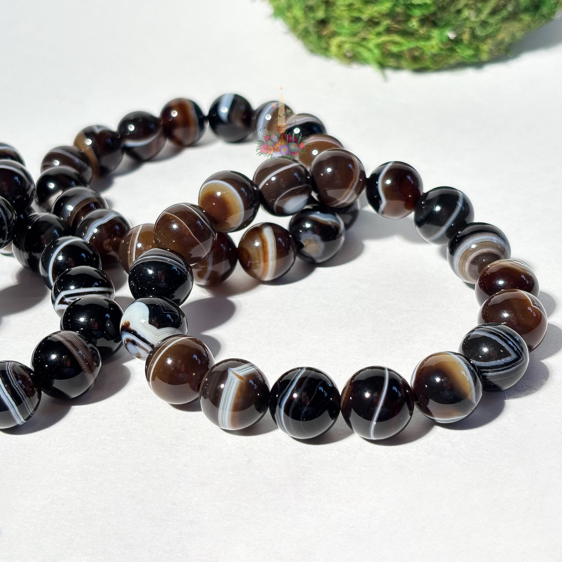 Botswana Agate Bracelet | Banded Agate Crystal Bracelet | Stone for Emotional Stability & Resilience | Gemstone Bracelet Jewelry
