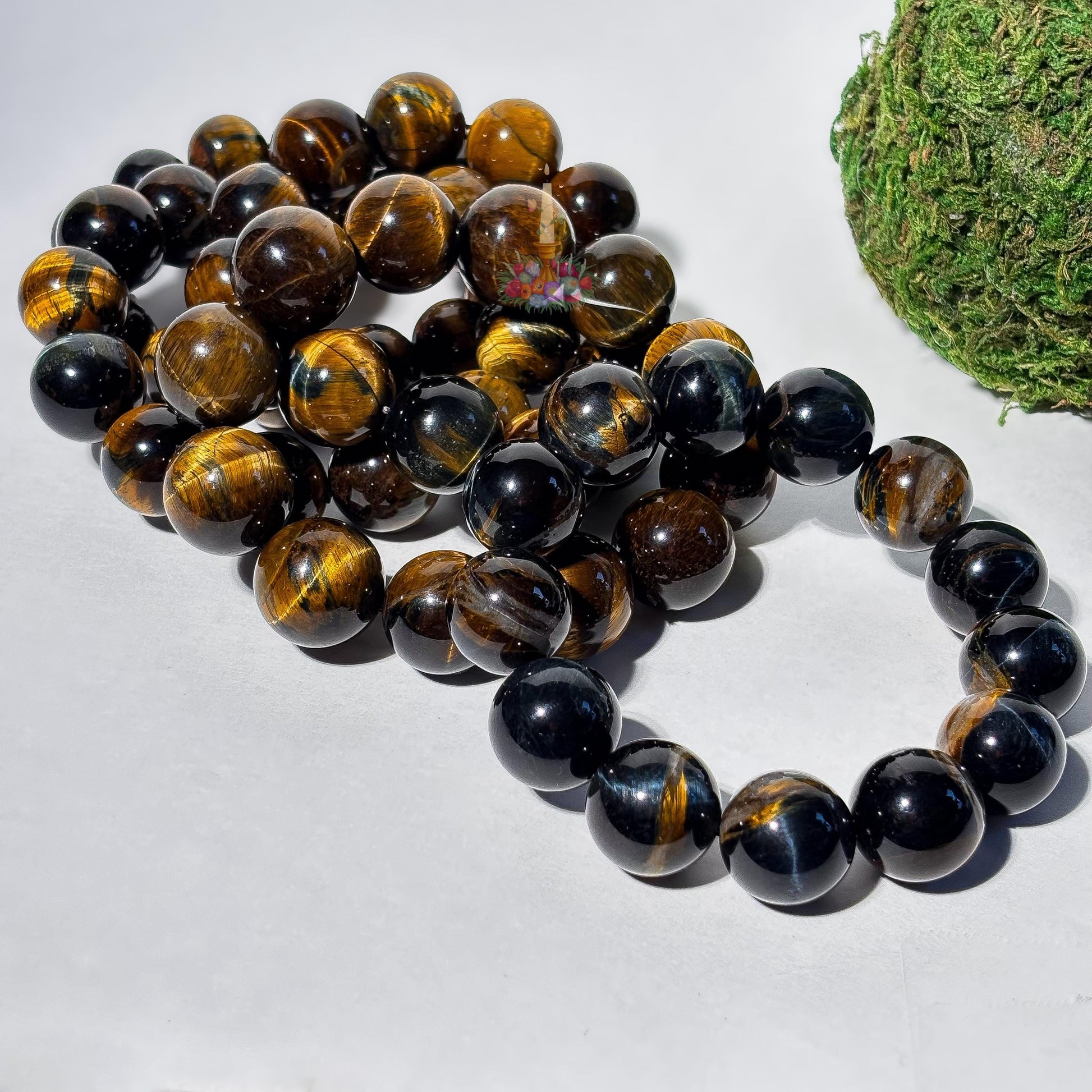 Tiger Eye Bracelet | Blue and Golden Tiger's Eye Crystal Bracelet | Yellow Tiger Eye Bracelet | Blue Tiger Eye Bracelet | Stone for Courage