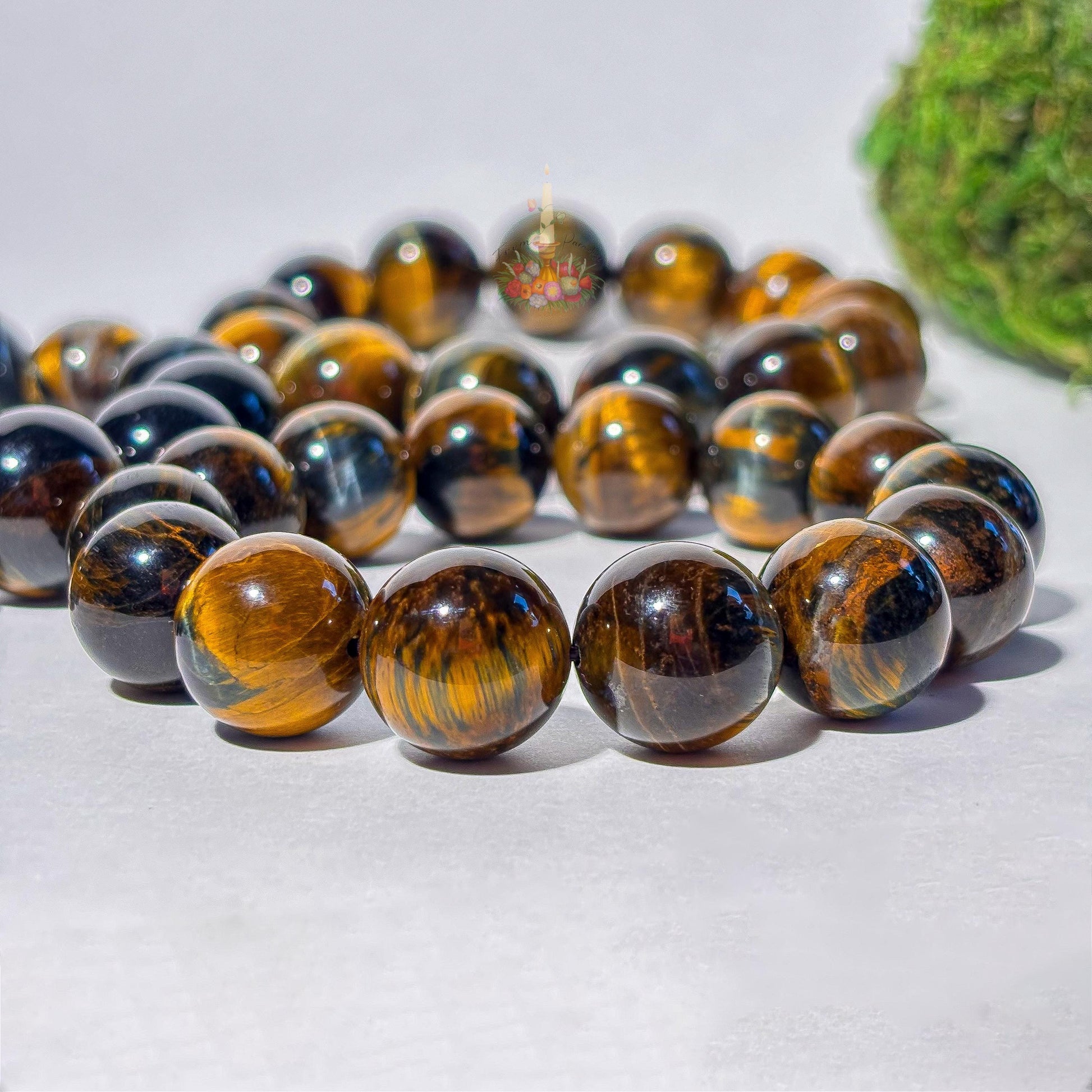 Tiger Eye Bracelet | Blue and Golden Tiger's Eye Crystal Bracelet | Yellow Tiger Eye Bracelet | Blue Tiger Eye Bracelet | Stone for Courage