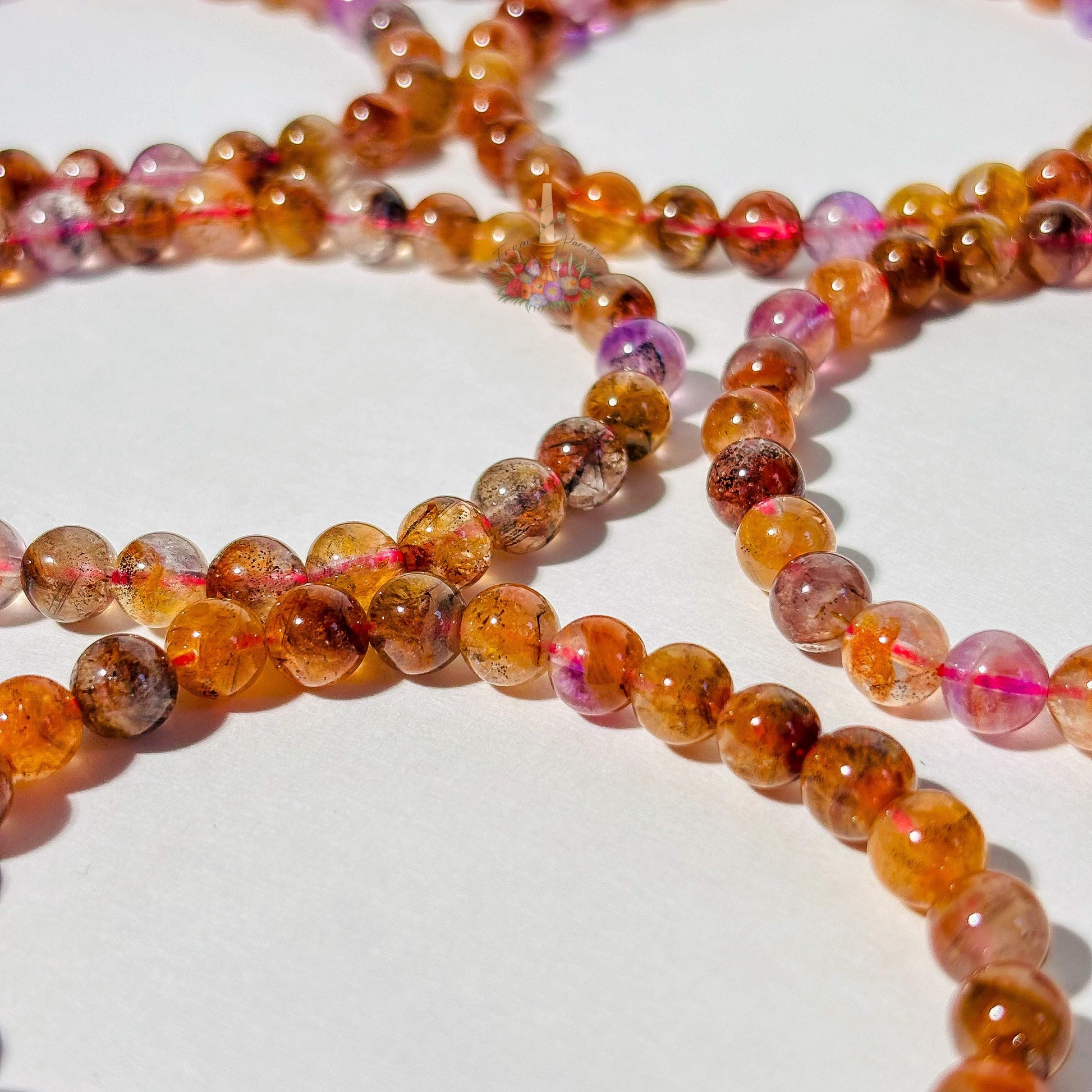 Auralite Bracelet | Auralite 23 Crystal Bracelet | Amethyst Based Crystal Beaded Bracelet | Stone for Spiritual Growth and Intuition