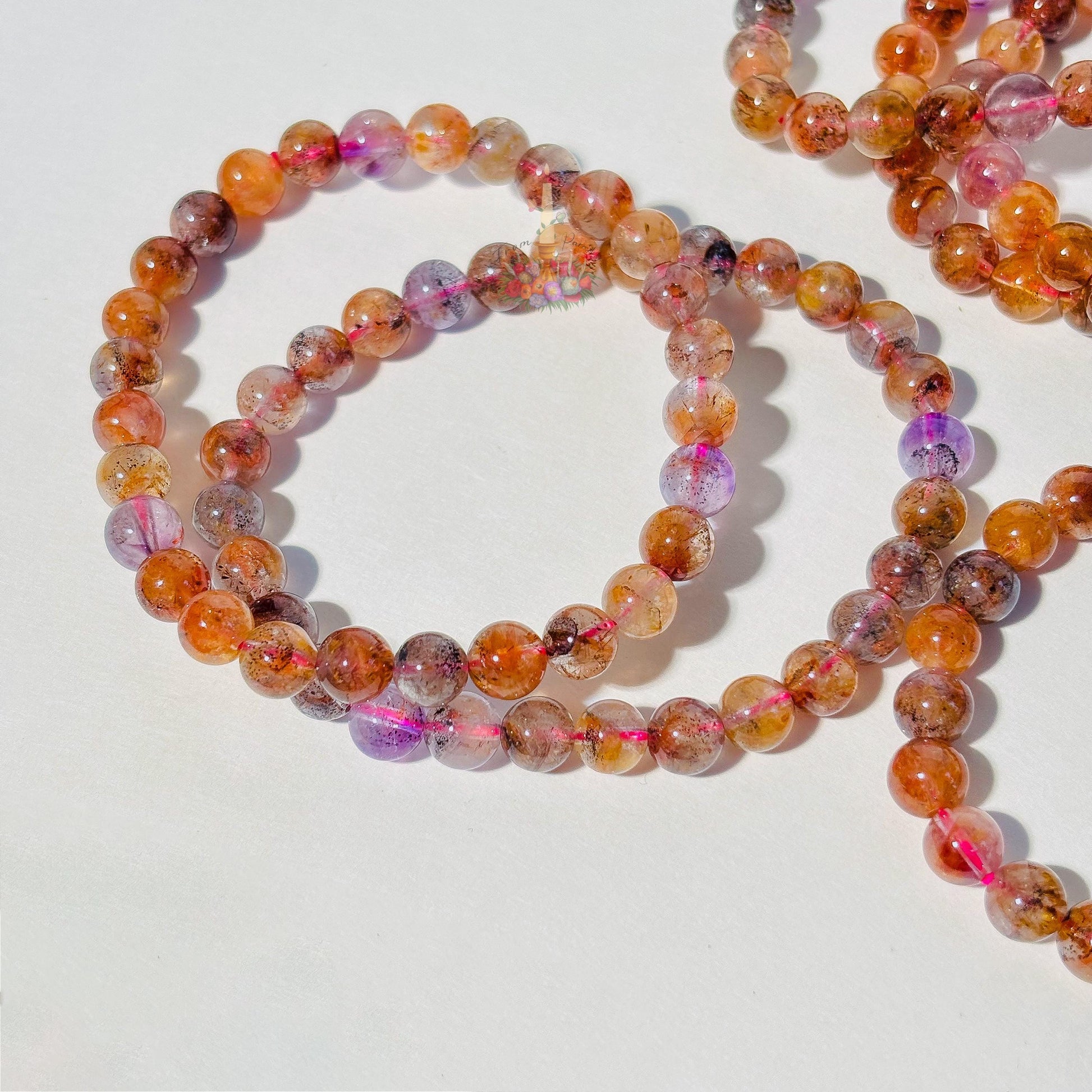 Auralite Bracelet | Auralite 23 Crystal Bracelet | Amethyst Based Crystal Beaded Bracelet | Stone for Spiritual Growth and Intuition