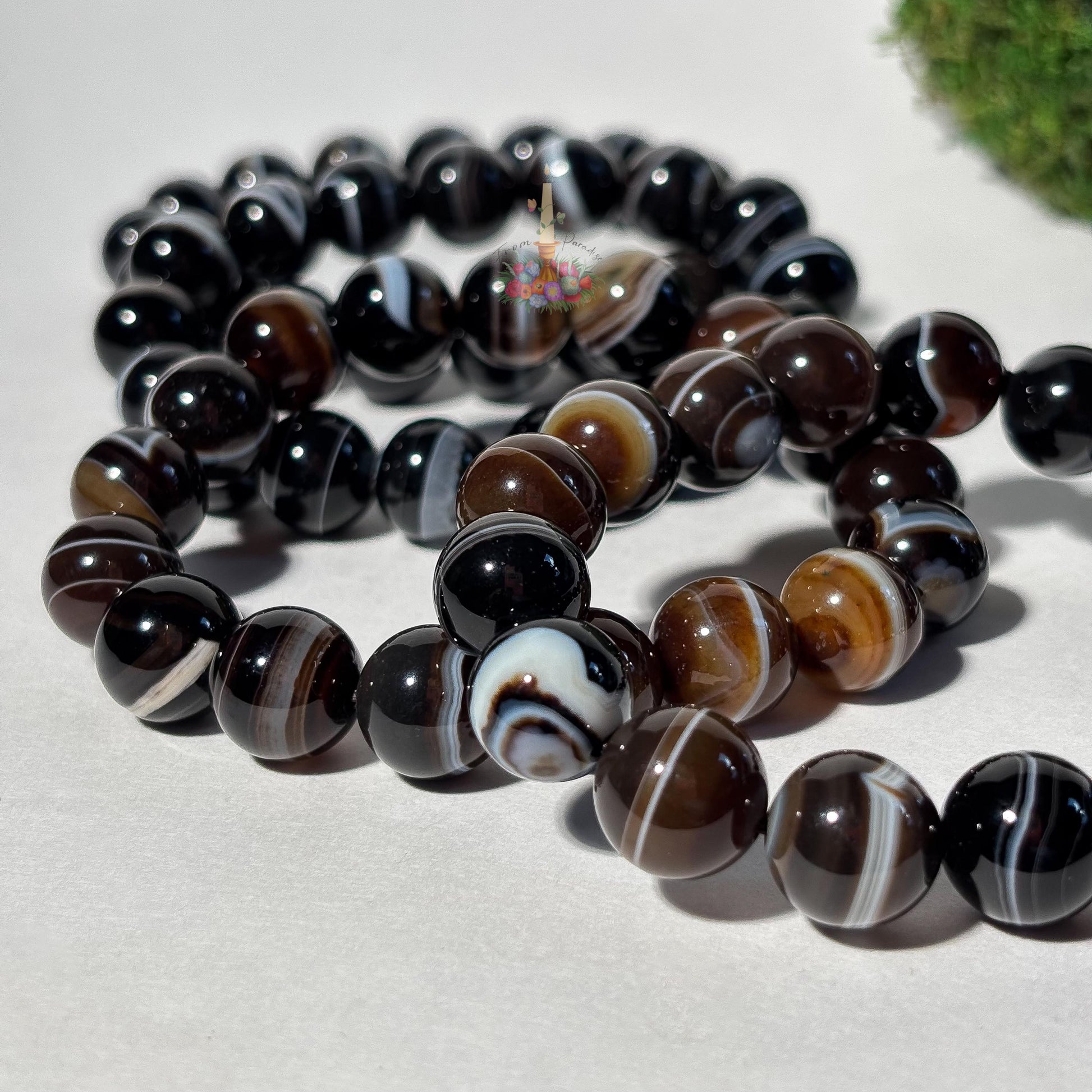Botswana Agate Bracelet | Banded Agate Crystal Bracelet | Stone for Emotional Stability & Resilience | Gemstone Bracelet Jewelry