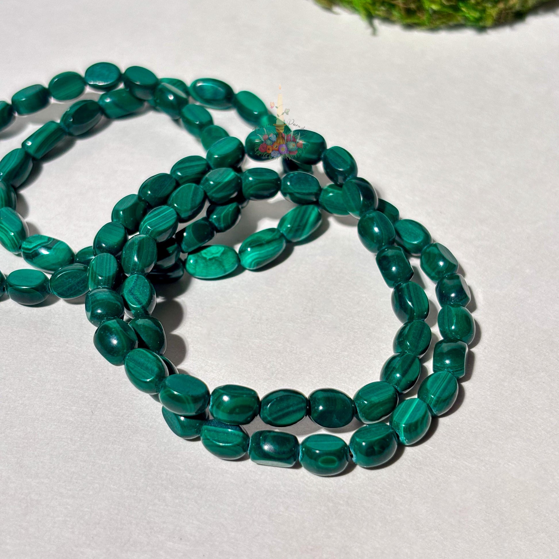 Green Banded Malachite Bracelet | Stone for Transformation