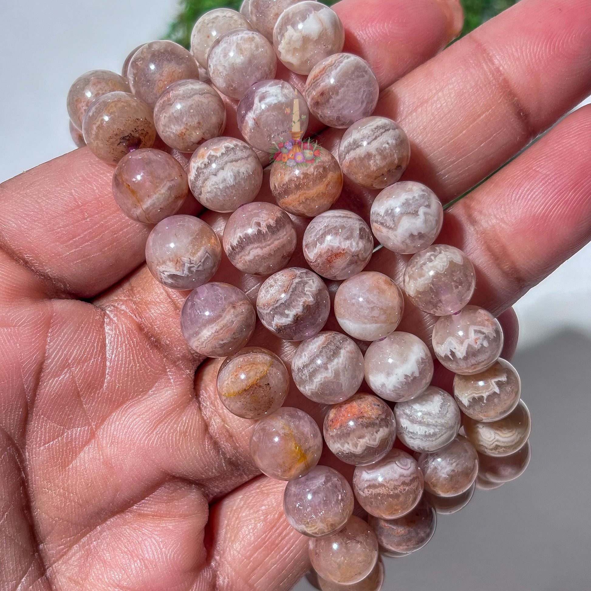 Amethyst Banded Agate Bracelet