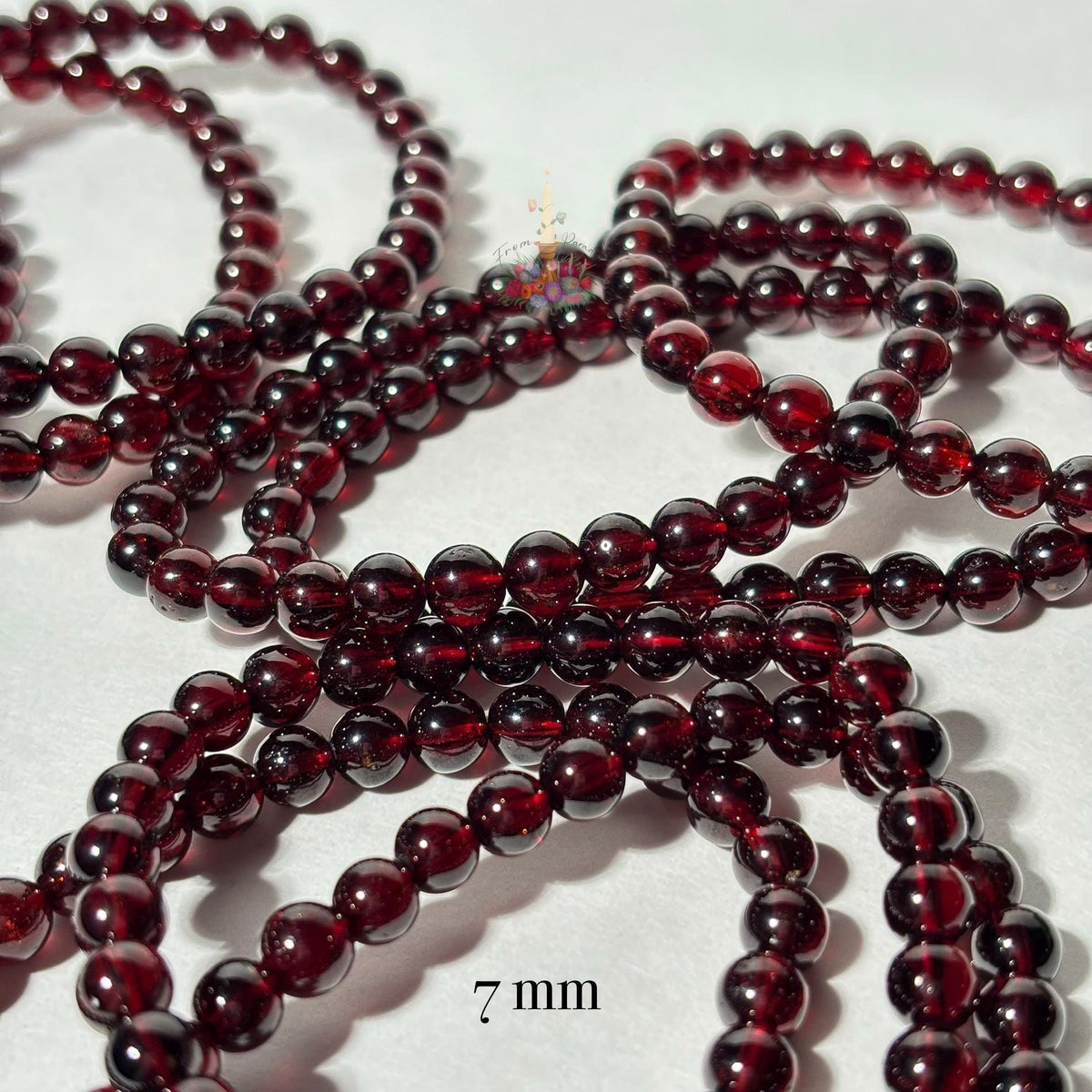 Red Garnet Crystal Bracelet: Passion & Strength