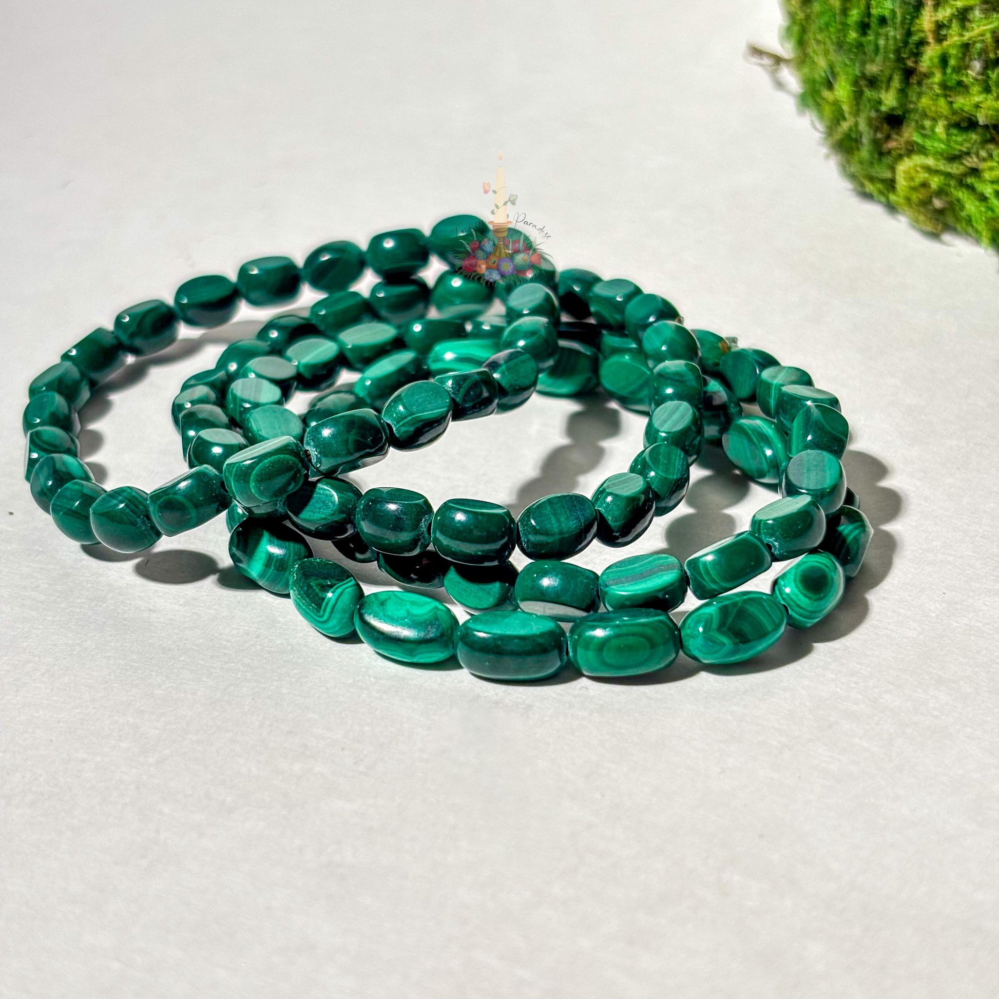 Green Banded Malachite Bracelet | Stone for Transformation