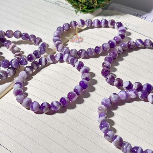 Chevron Amethyst Bracelet