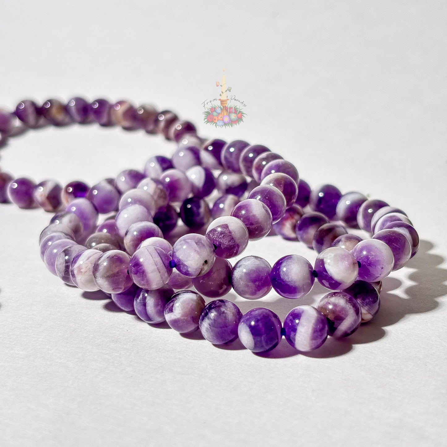 Chevron Amethyst Bracelet