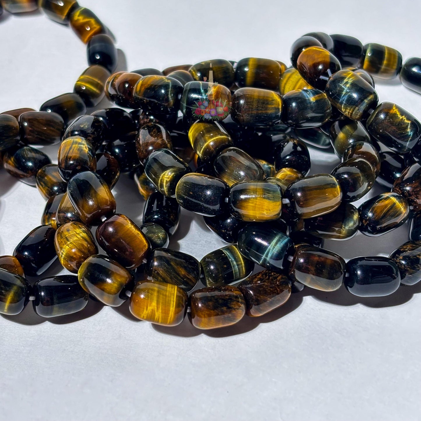 Blue Golden Tiger's Eye Bracelet | Natural Stone for Courage, Confidence, Focus