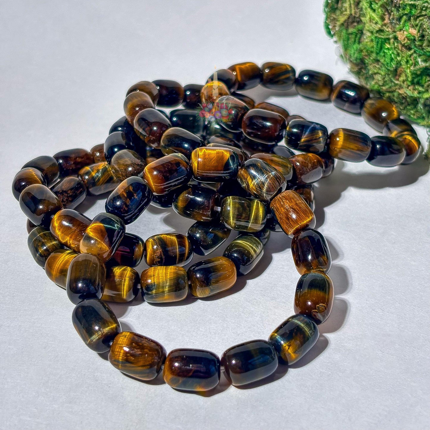 Blue Golden Tiger's Eye Bracelet | Natural Stone for Courage, Confidence, Focus