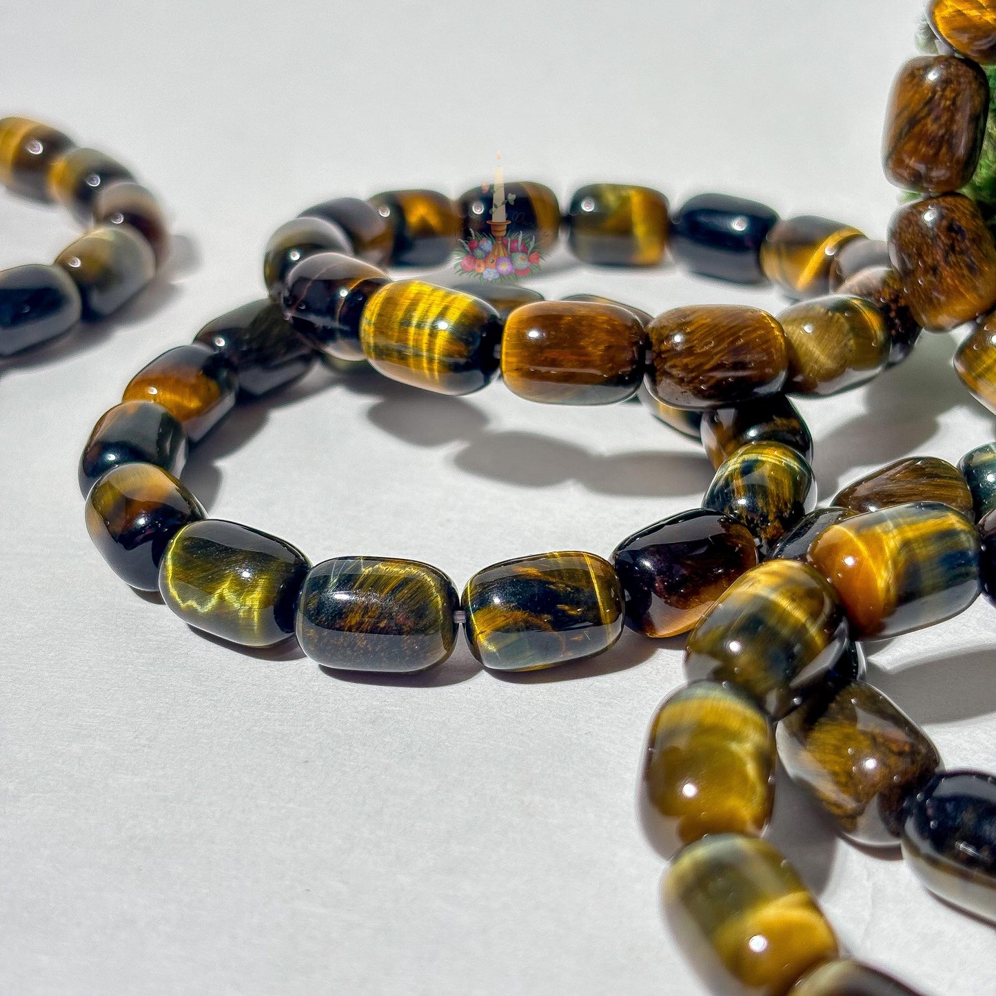 Blue Golden Tiger's Eye Bracelet | Natural Stone for Courage, Confidence, Focus