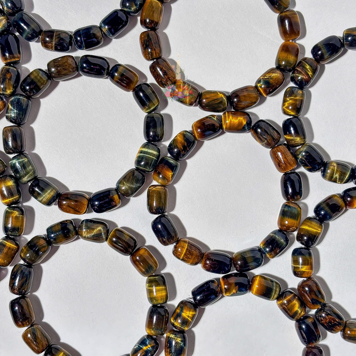 Blue Golden Tiger's Eye Bracelet | Natural Stone for Courage, Confidence, Focus