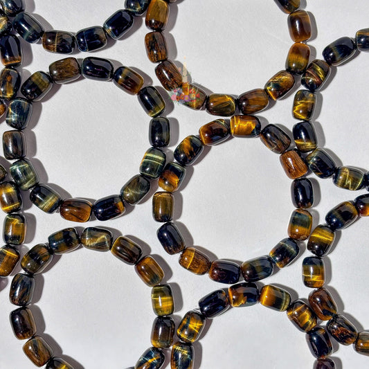 Blue Golden Tiger's Eye Bracelet | Natural Stone for Courage, Confidence, Focus