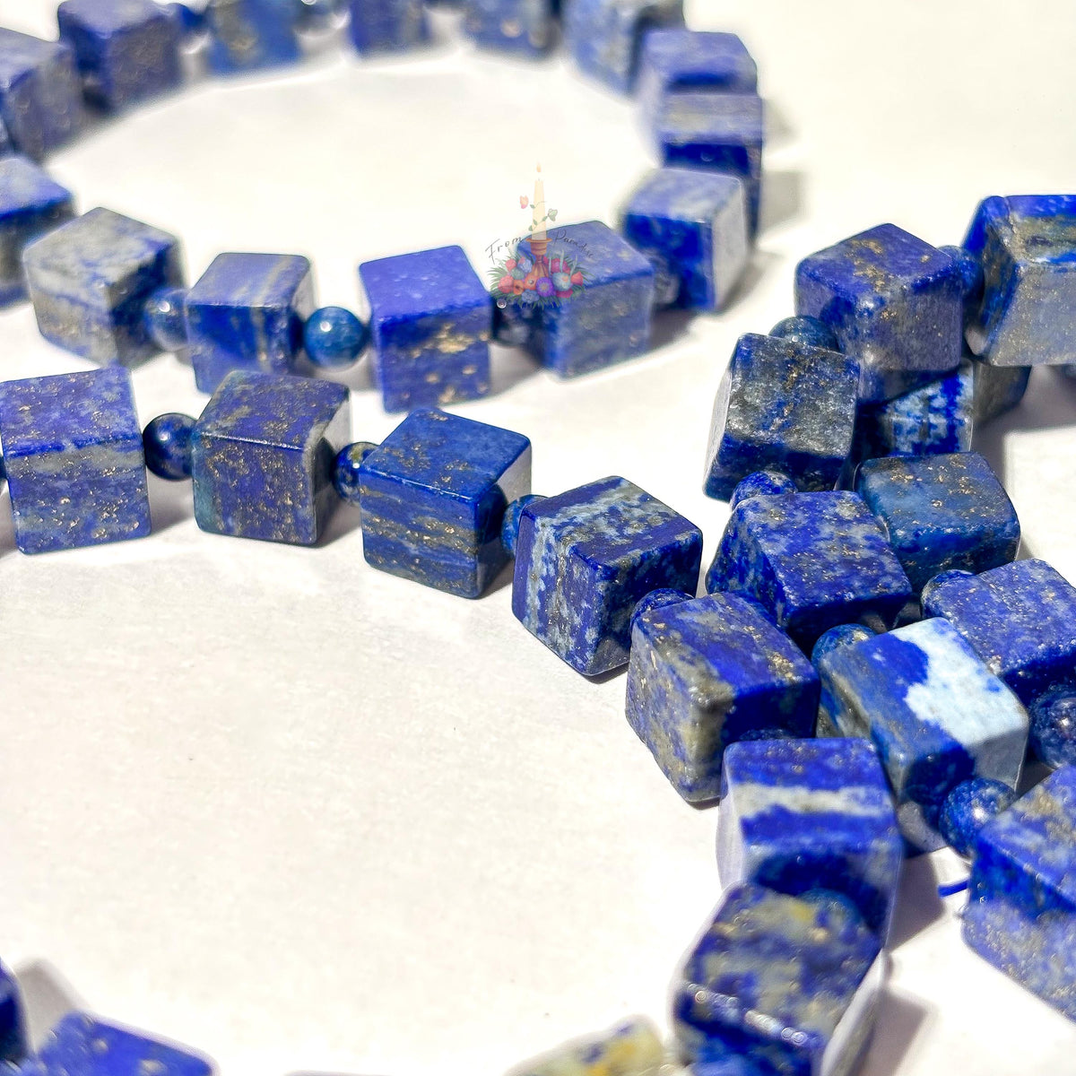Lapis Lazuli Cube Bracelet
