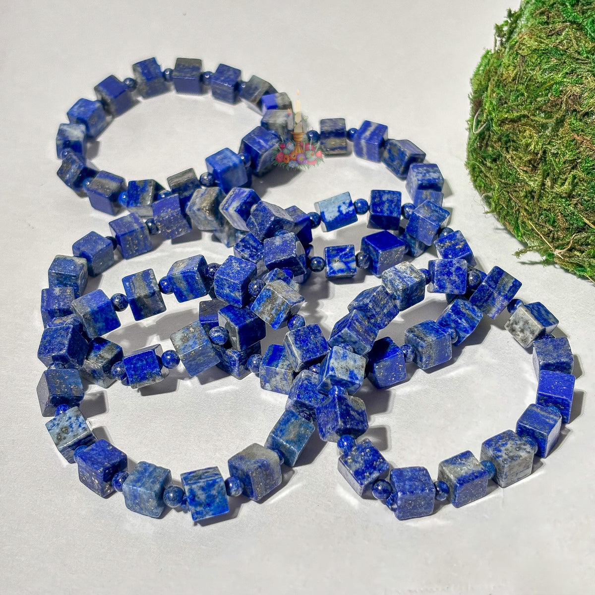 Lapis Lazuli Cube Bracelet