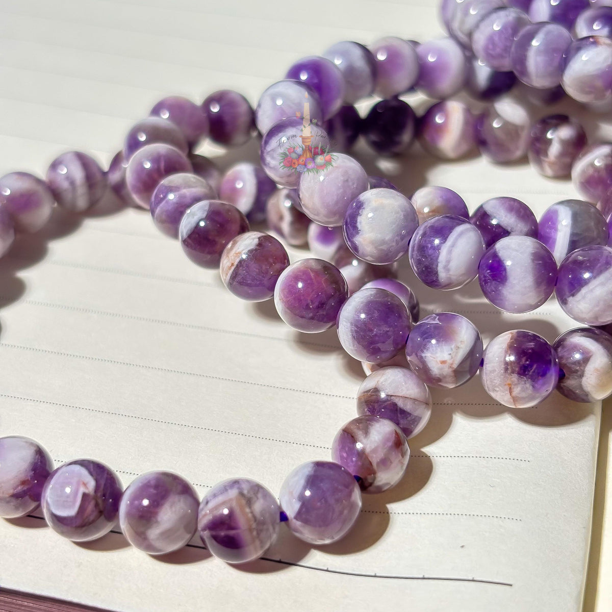 Chevron Amethyst Bracelet