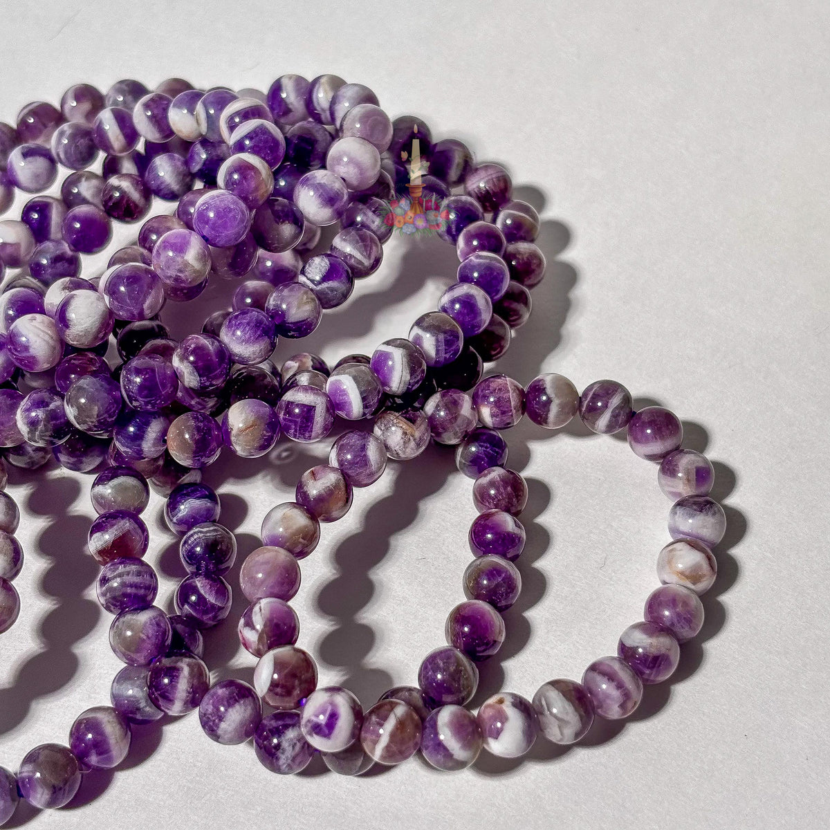 Chevron Amethyst Bracelet