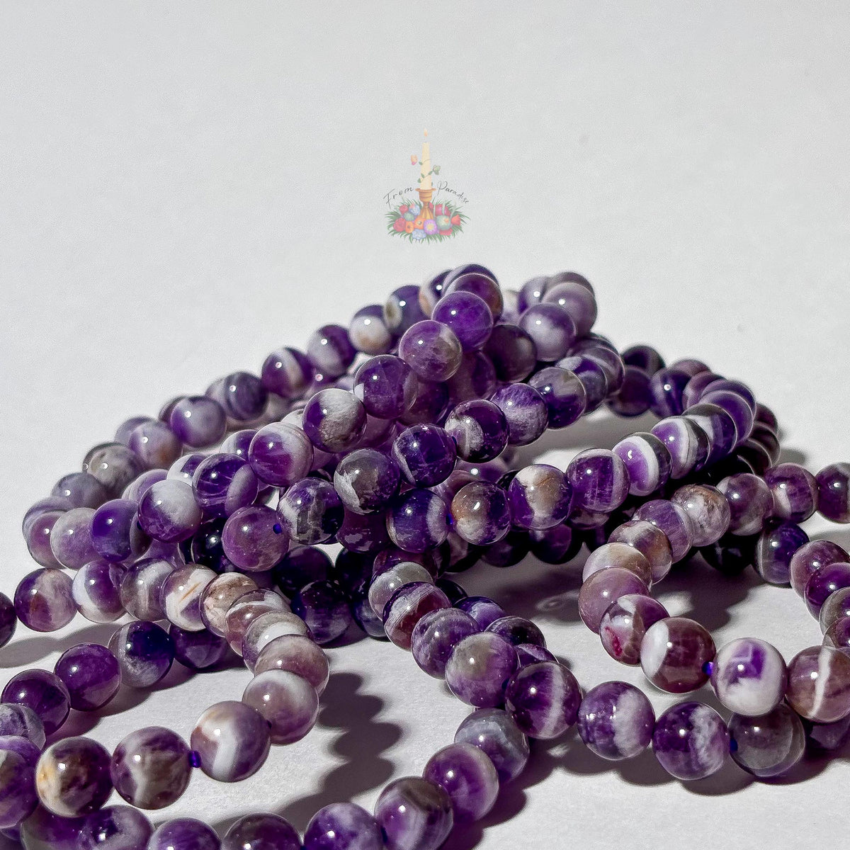 Chevron Amethyst Bracelet