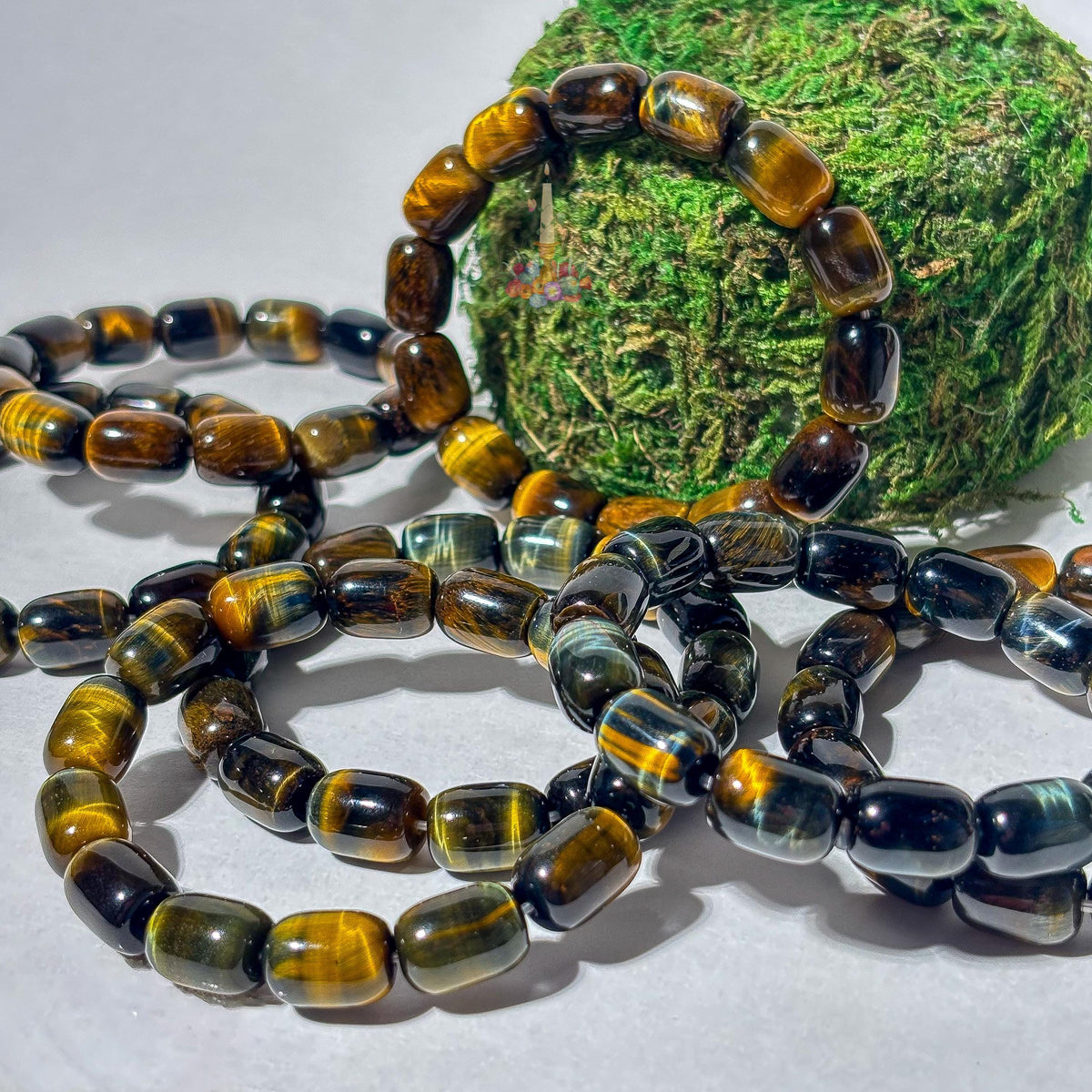 Blue Golden Tiger's Eye Bracelet | Natural Stone for Courage, Confidence, Focus
