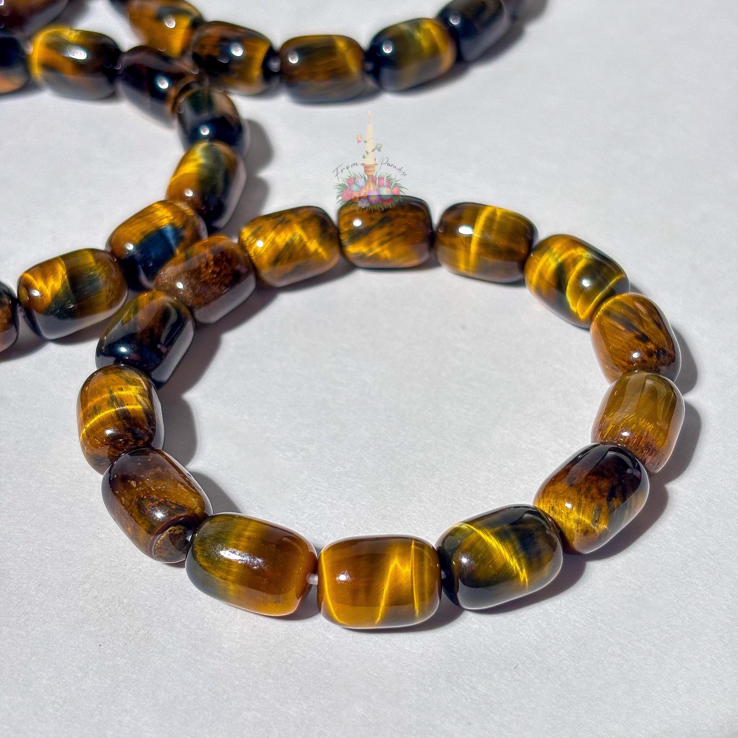 Blue Golden Tiger's Eye Bracelet | Natural Stone for Courage, Confidence, Focus