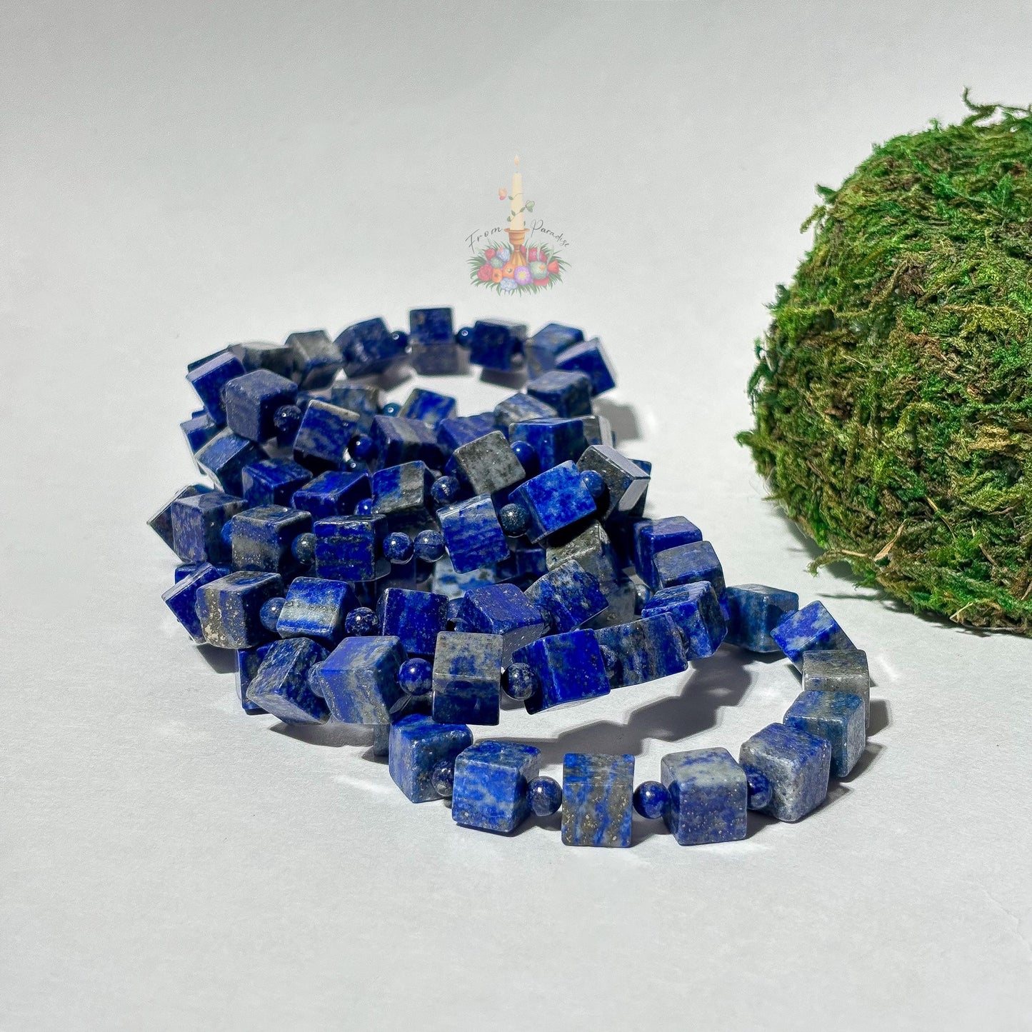 Lapis Lazuli Cube Bracelet
