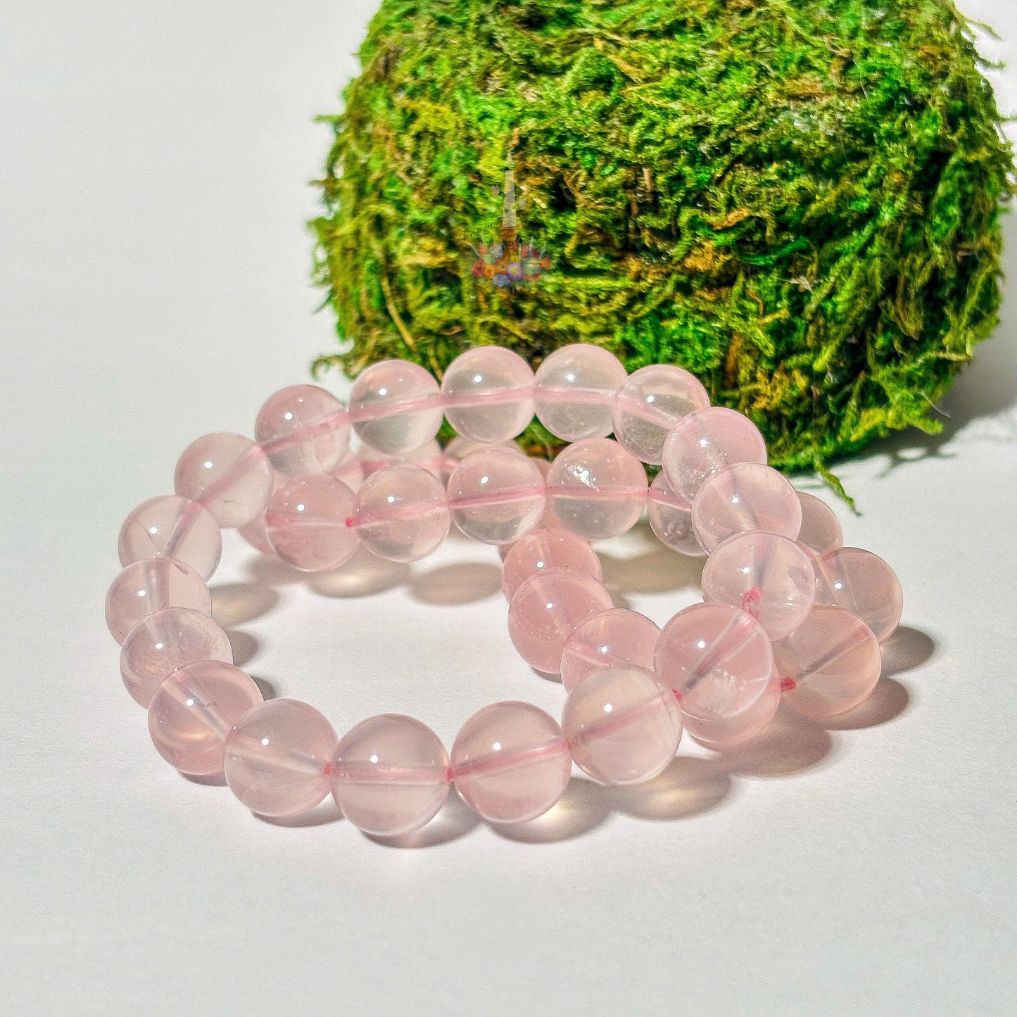 Mozambique Rose Quartz Crystal Stretch Bracelet: Stone for Love