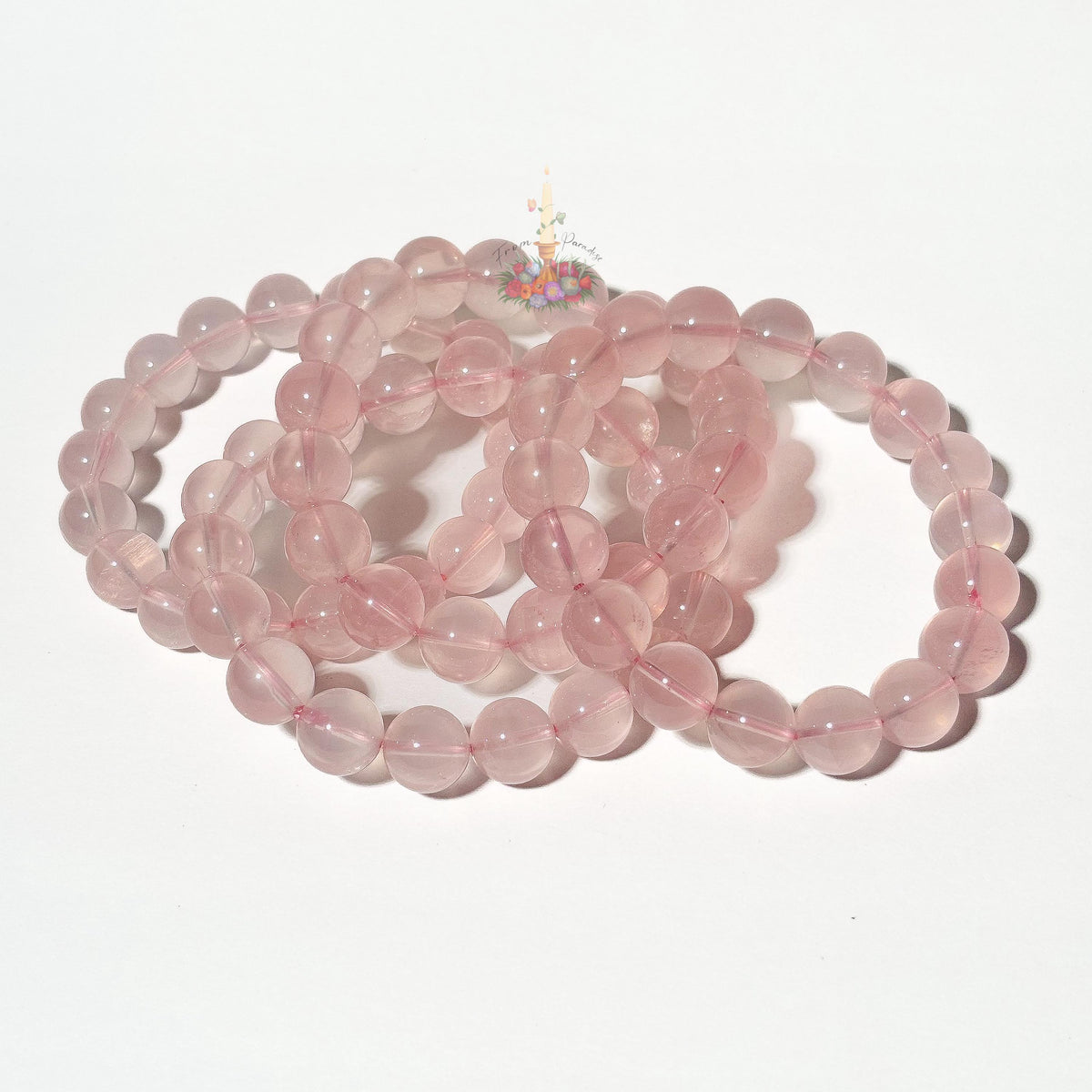 Mozambique Rose Quartz Crystal Stretch Bracelet: Stone for Love