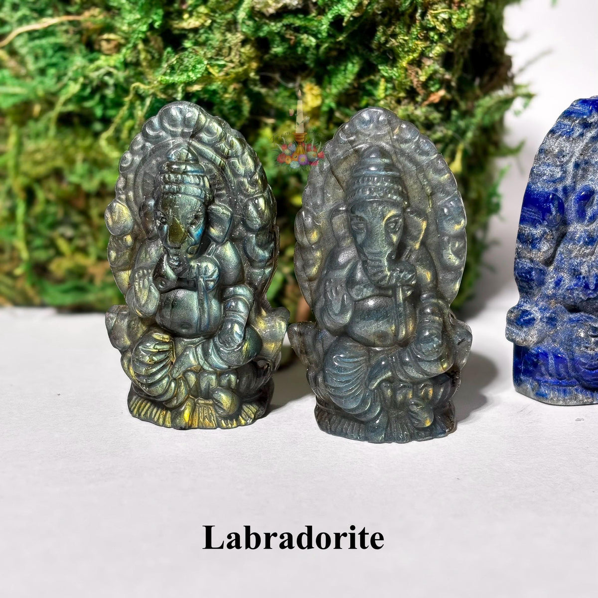 Ganesha Statue Pink Opal Crystal Carving: The Remover of Obstacles, God of New Beginnings, Wisdom, and Success