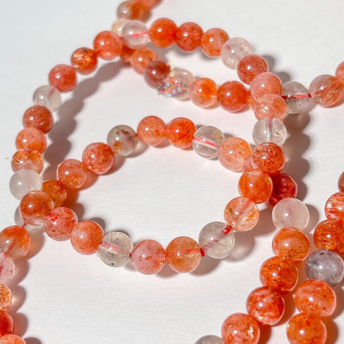 Confetti Sunstone Arusha Sunstone Crystal Bracelet: Stone Confidence and Positive Energy