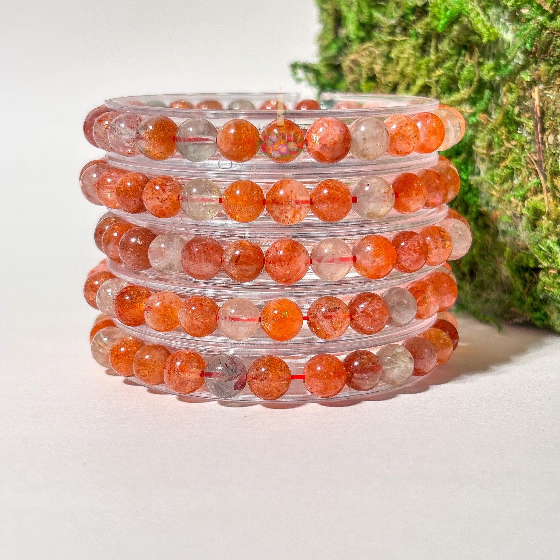 Confetti Sunstone Arusha Sunstone Crystal Bracelet: Stone Confidence and Positive Energy