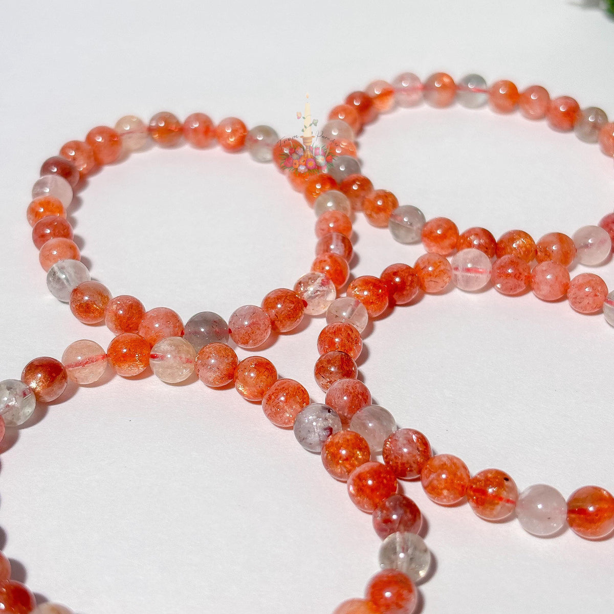 Confetti Sunstone Arusha Sunstone Crystal Bracelet: Stone Confidence and Positive Energy