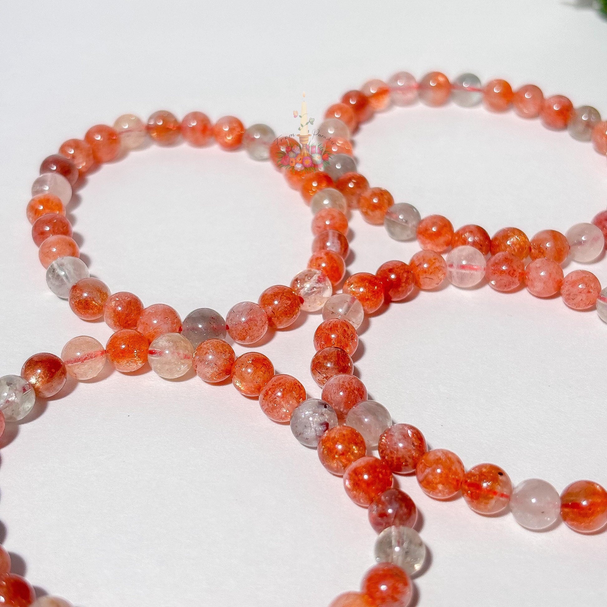 Confetti Sunstone Arusha Sunstone Crystal Bracelet: Stone Confidence and Positive Energy