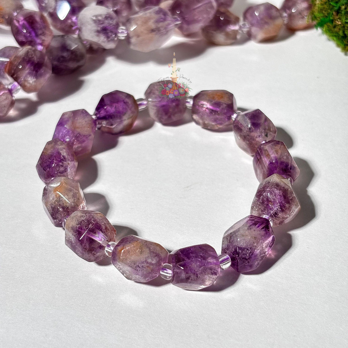 Phantom Amethyst Crystal Bracelet