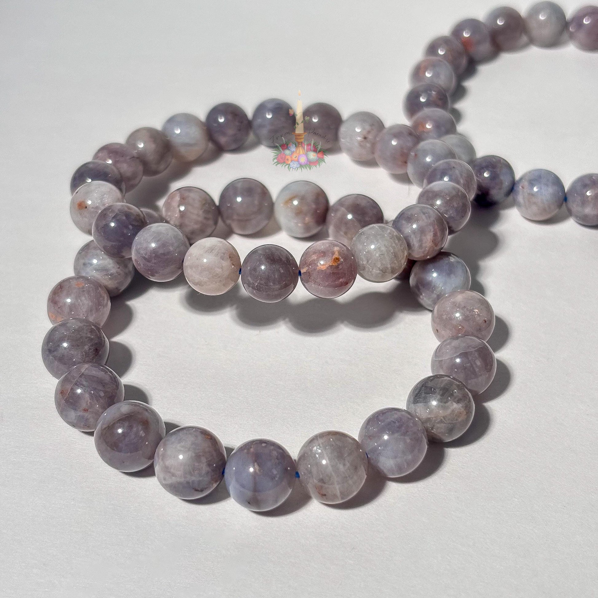 Blue Rose Quartz Crystal Bracelet
