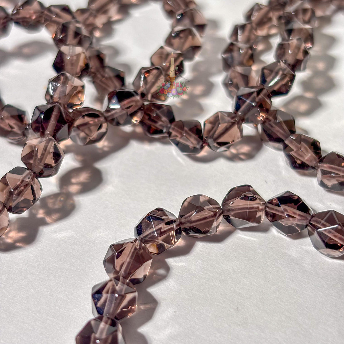 Smoky Quartz Faceted Crystal Bracelet
